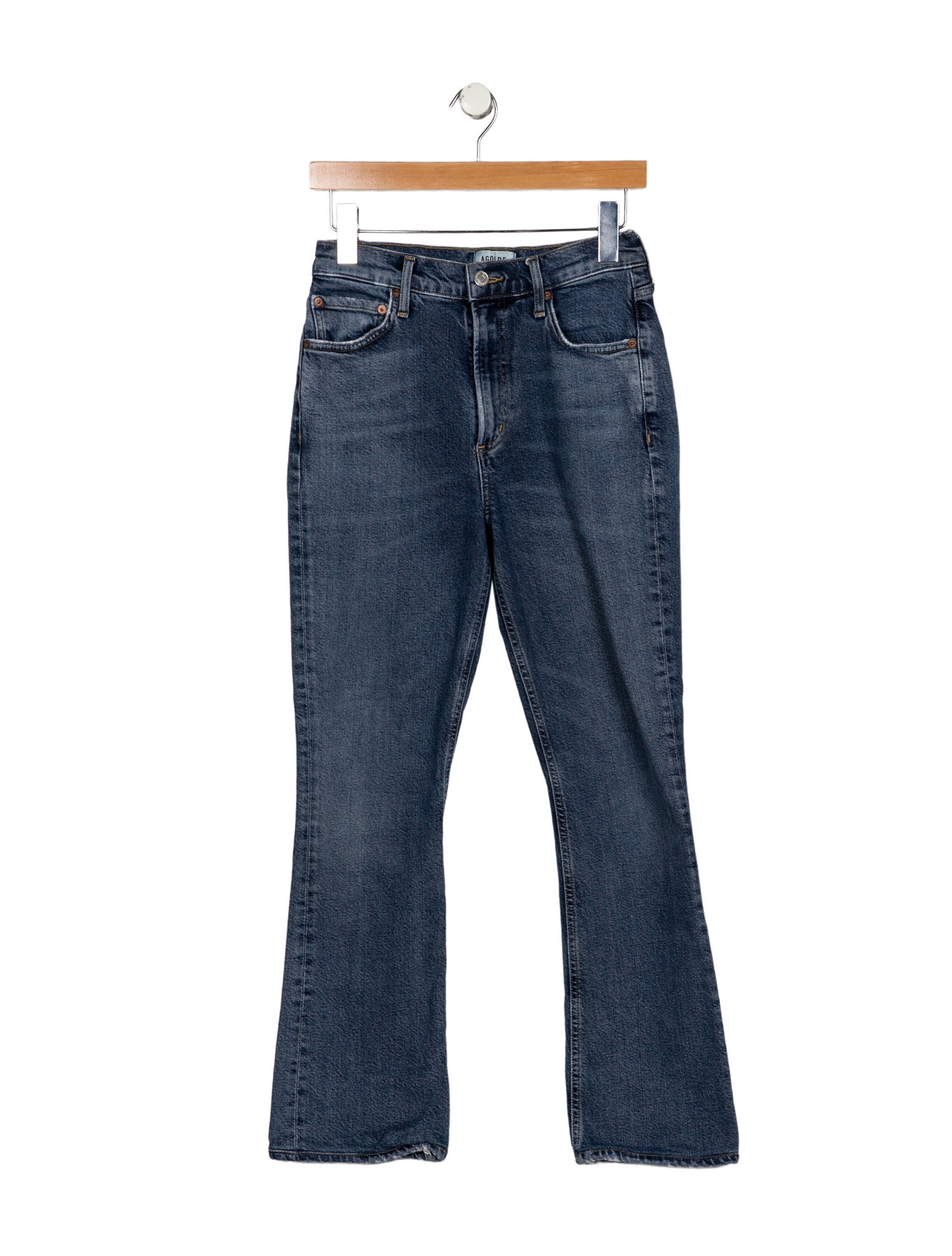 AGOLDE Mid-Rise Straight Leg Jeans