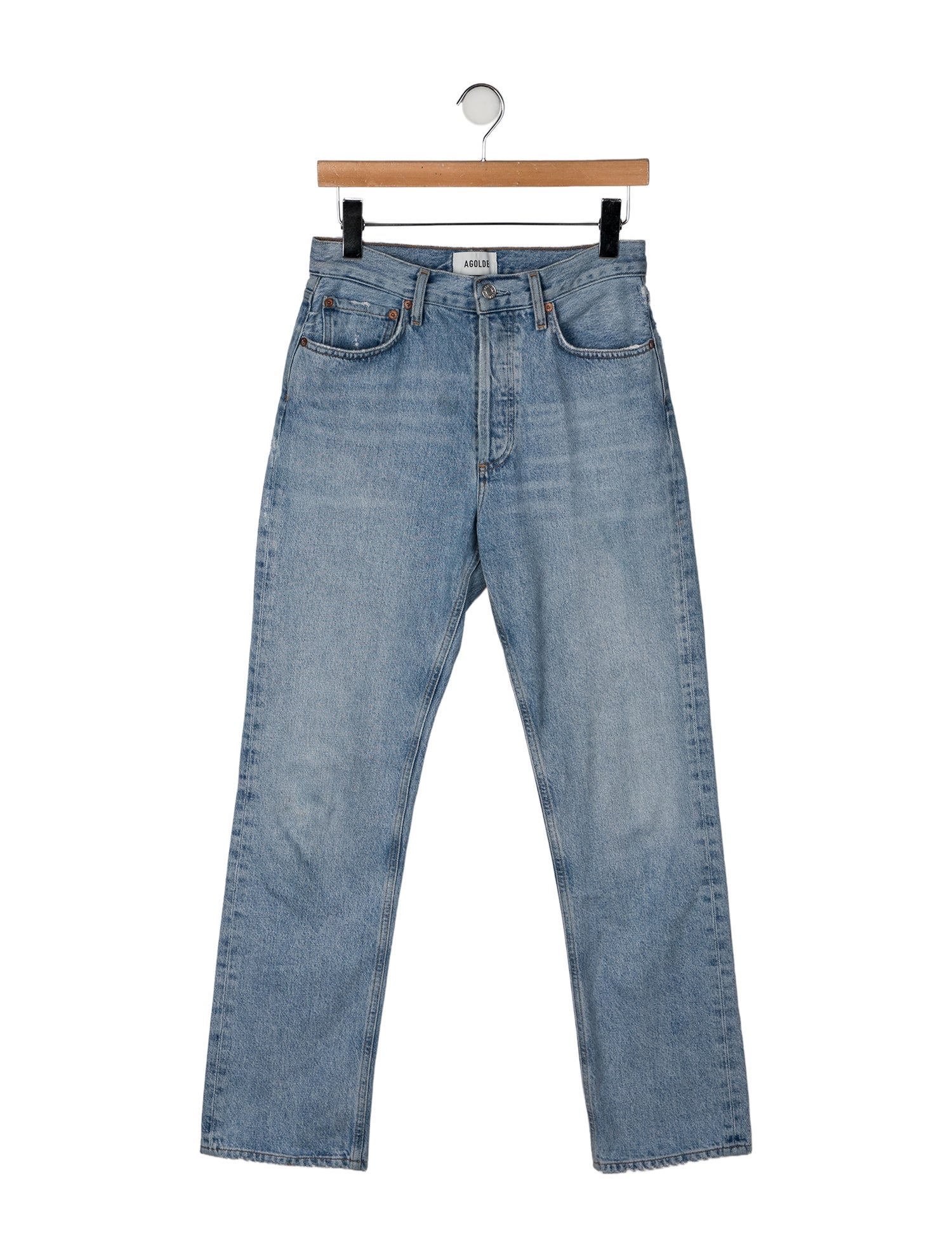 AGOLDE High-Rise Straight Leg Jeans