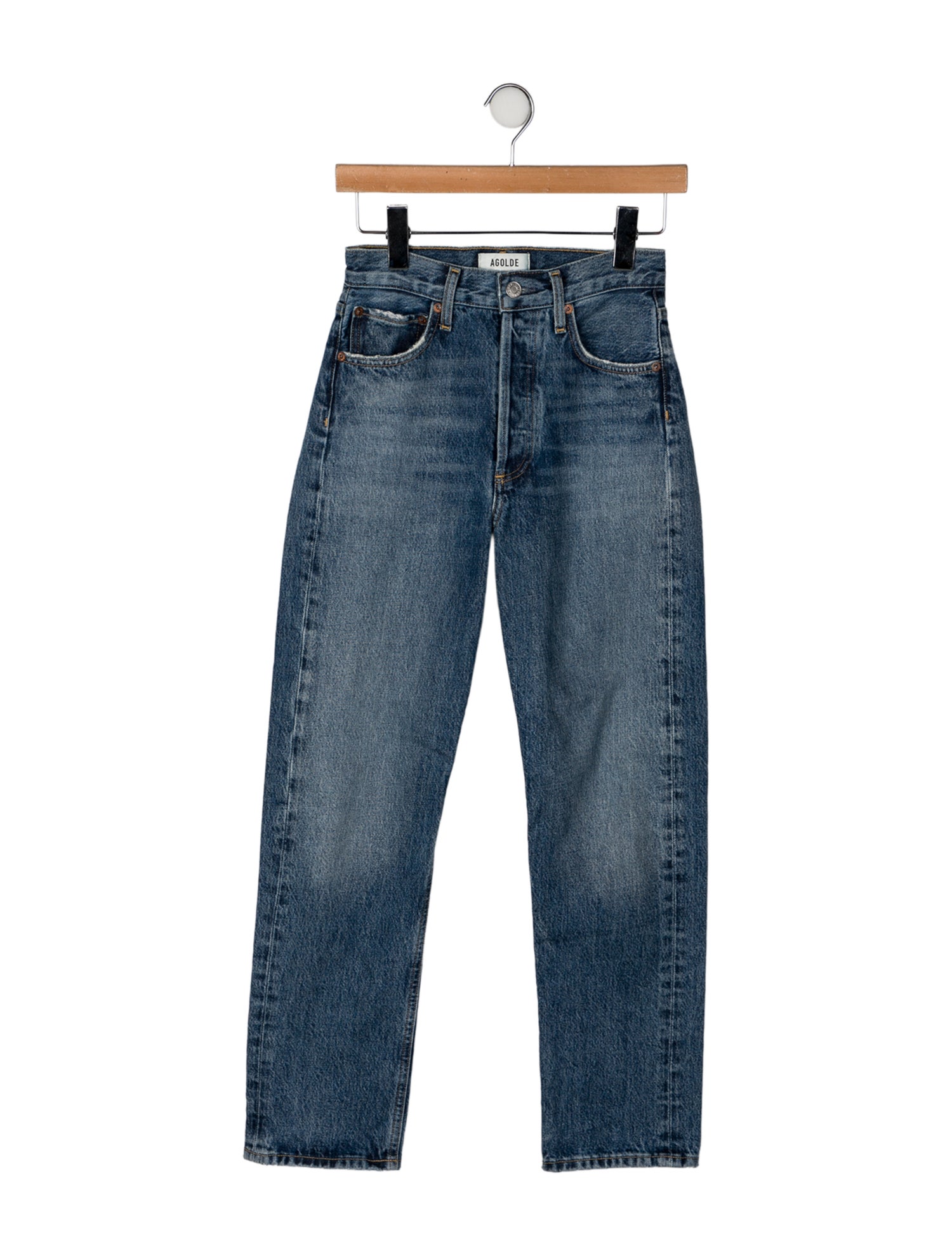 AGOLDE High-Rise Straight Leg Jeans