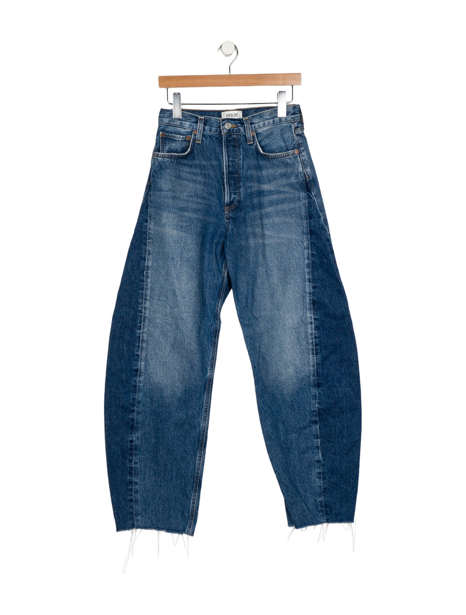 AGOLDE Mid-Rise Straight Leg Jeans