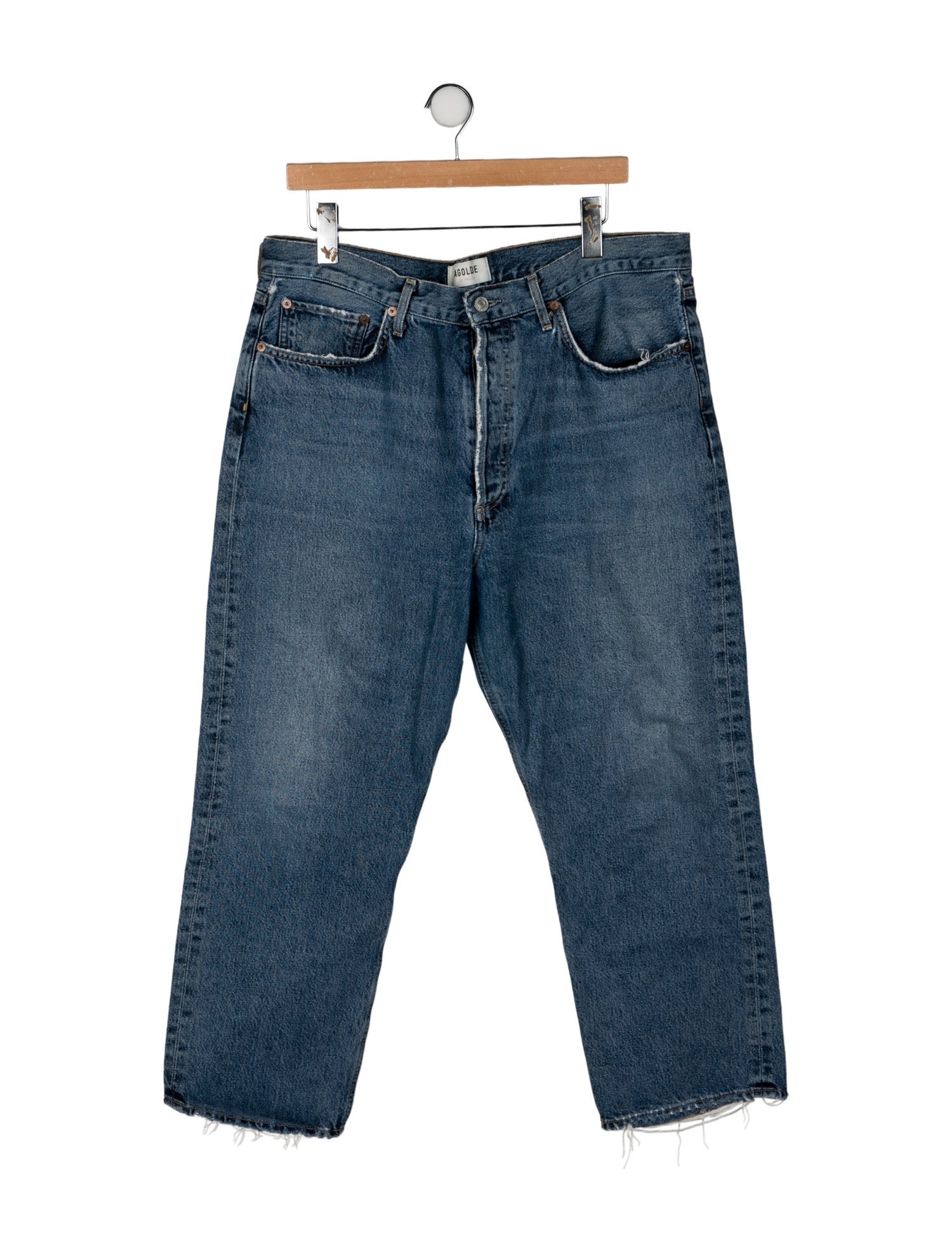 AGOLDE High-Rise Straight Leg Jeans