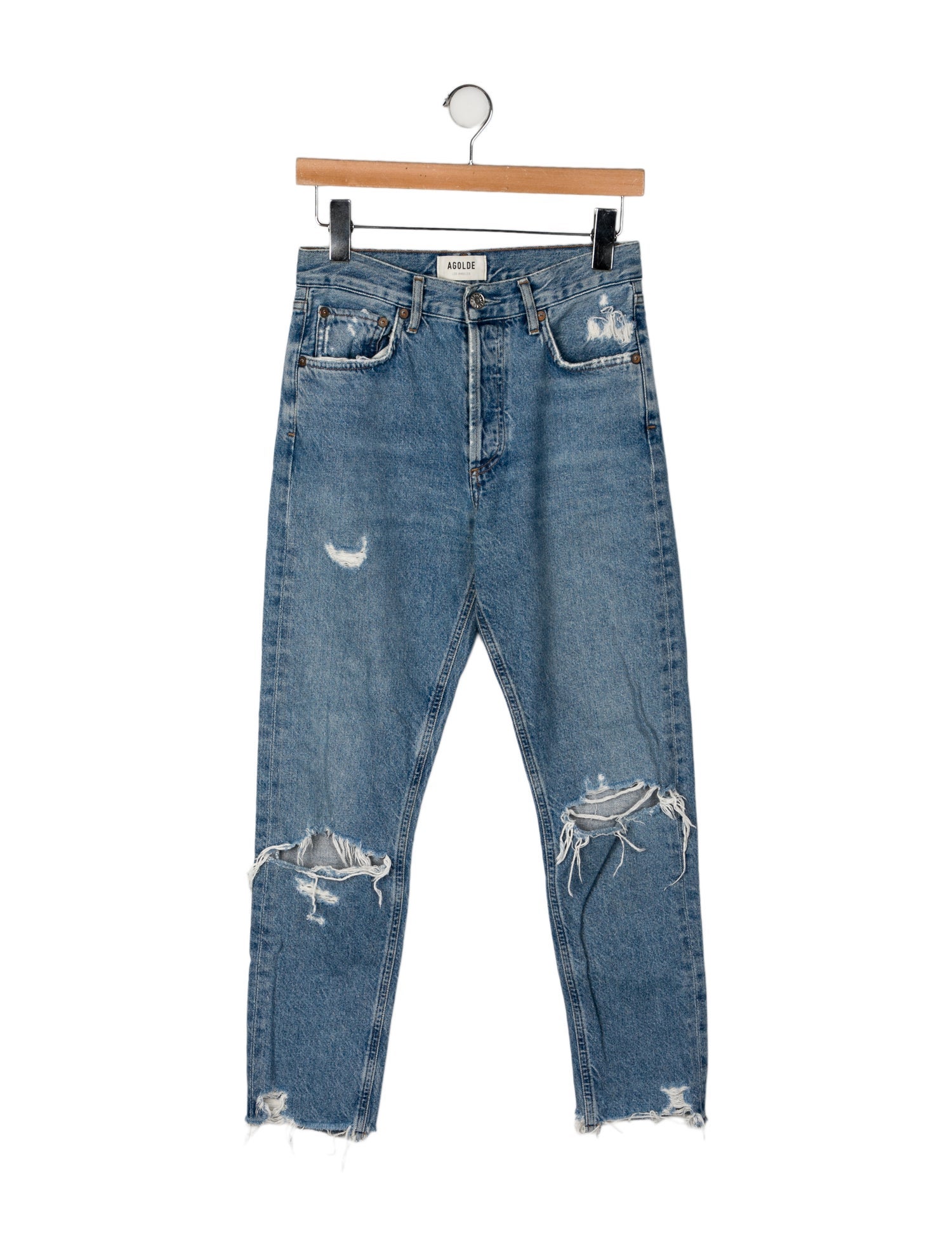AGOLDE Mid-Rise Skinny Leg Jeans