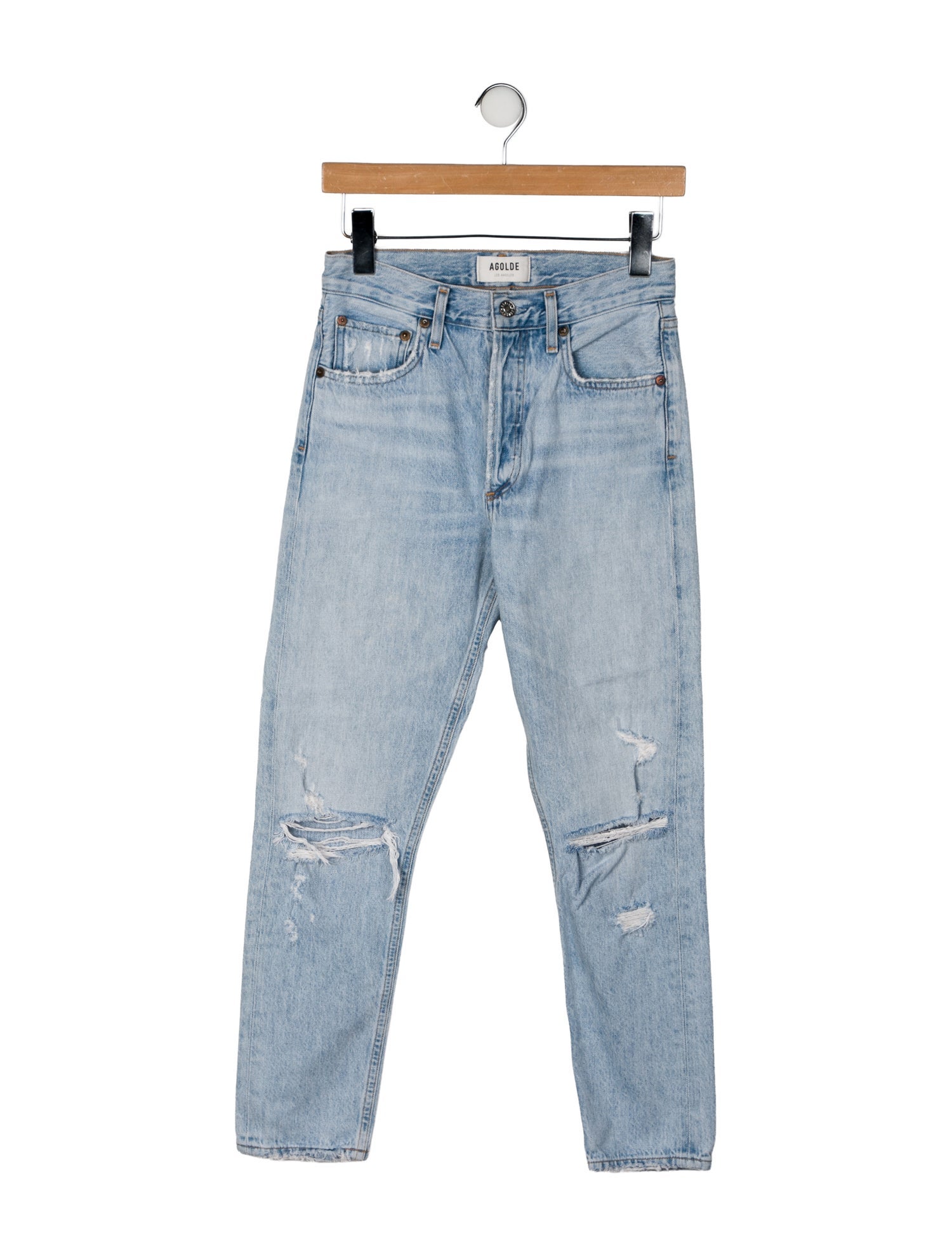 AGOLDE Mid-Rise Skinny Leg Jeans