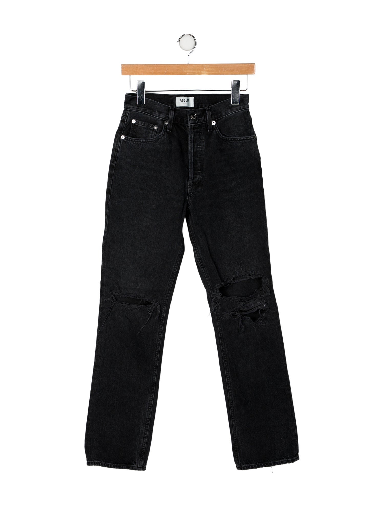 AGOLDE Mid-Rise Straight Leg Jeans