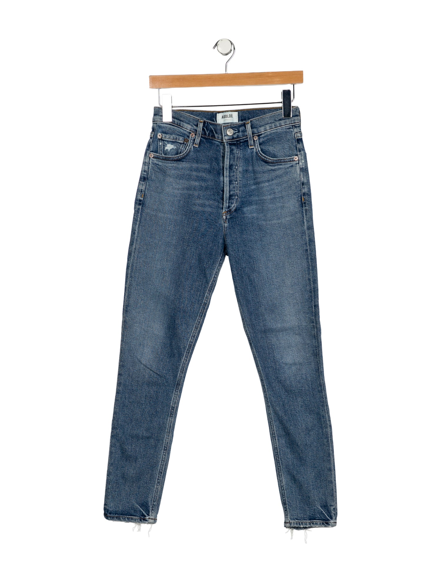 AGOLDE Mid-Rise Skinny Leg Jeans