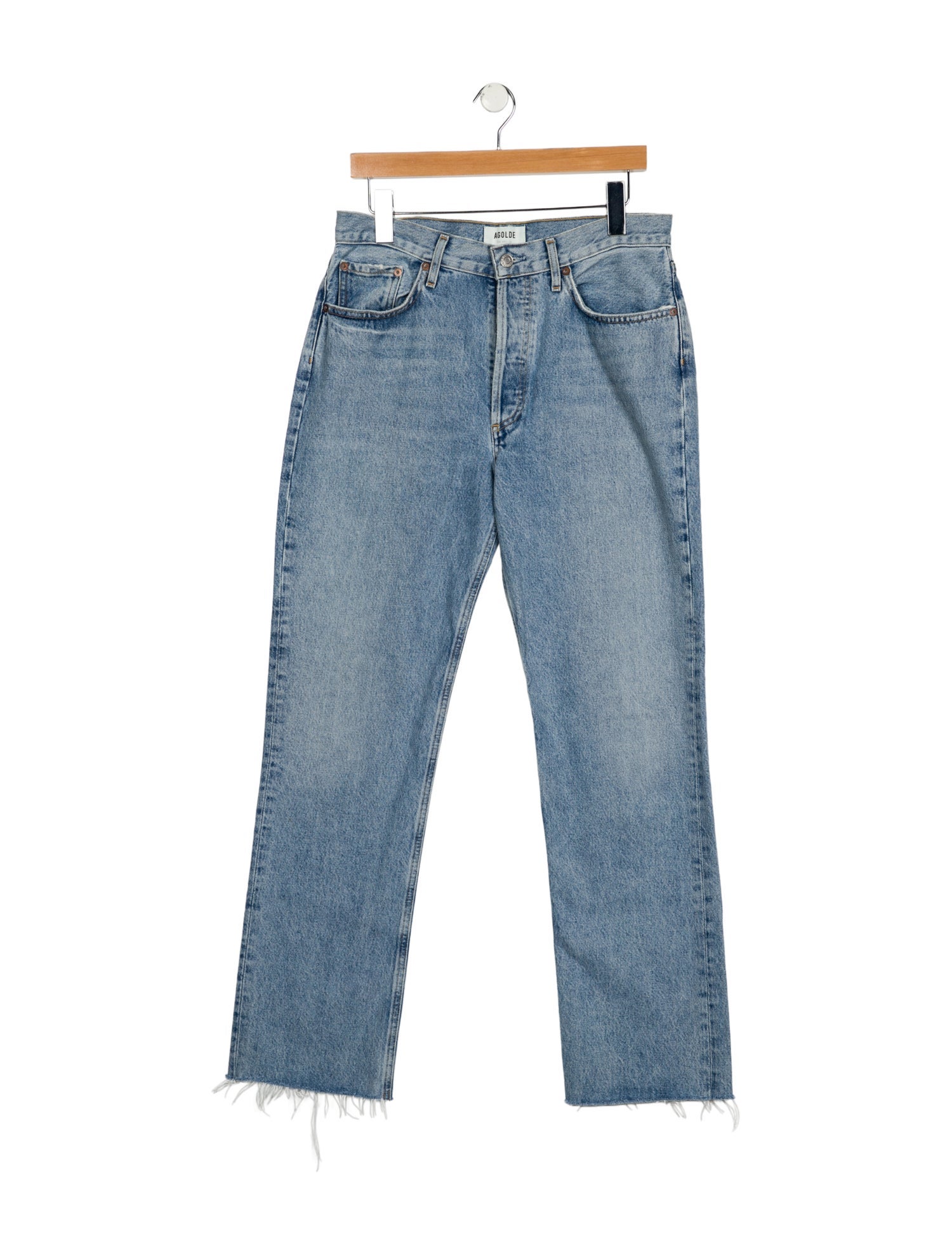 AGOLDE High-Rise Straight Leg Jeans