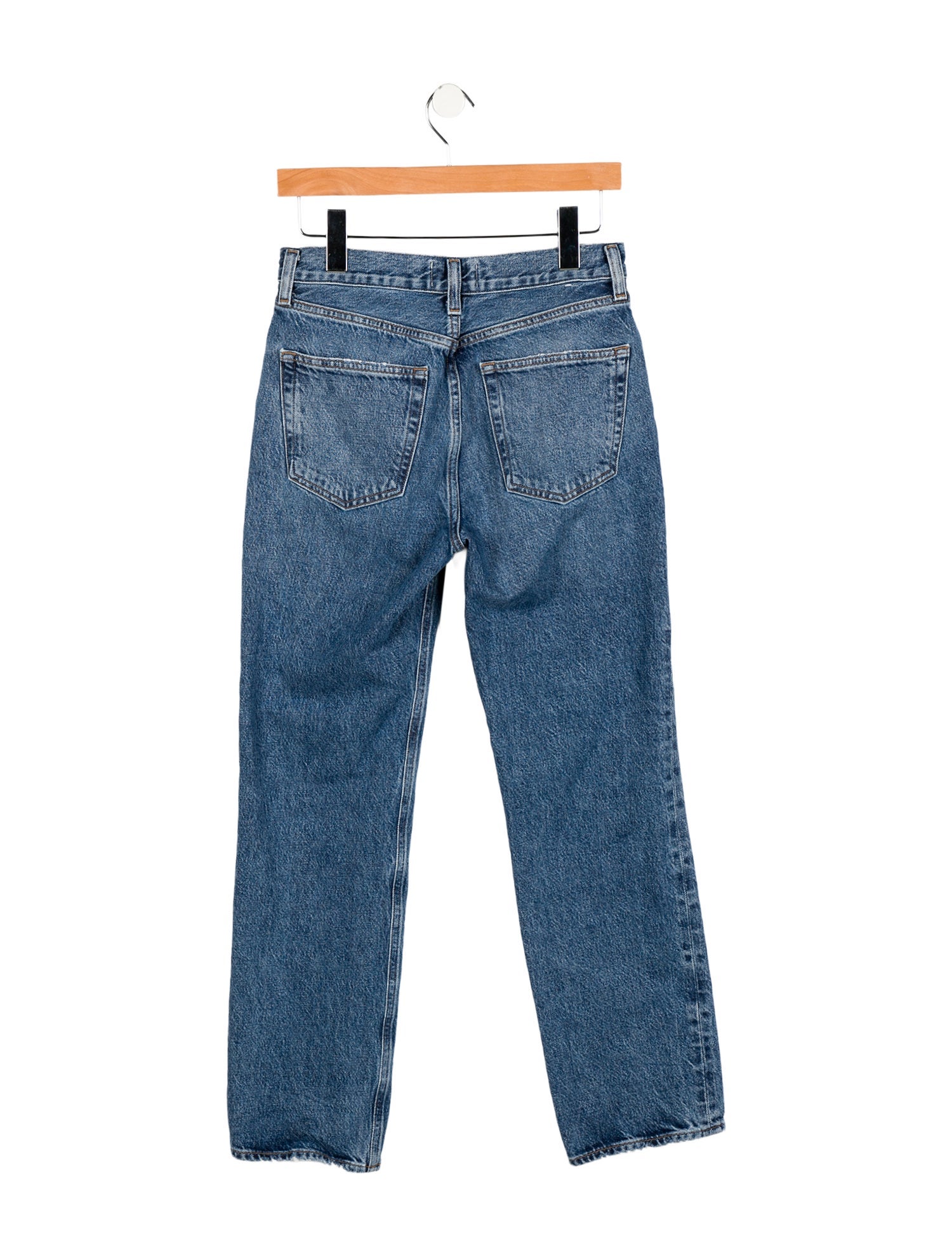 AGOLDE Mid-Rise Straight Leg Jeans