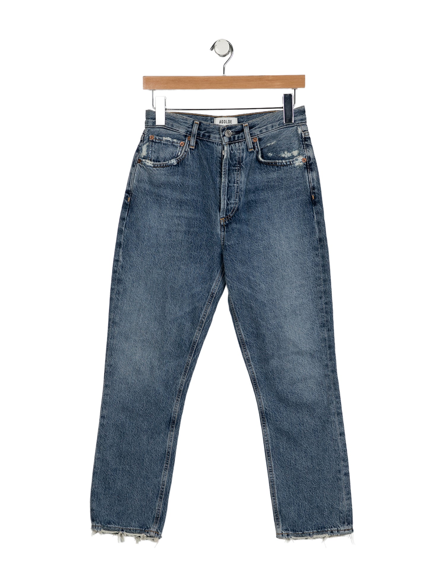 AGOLDE High-Rise Straight Leg Jeans
