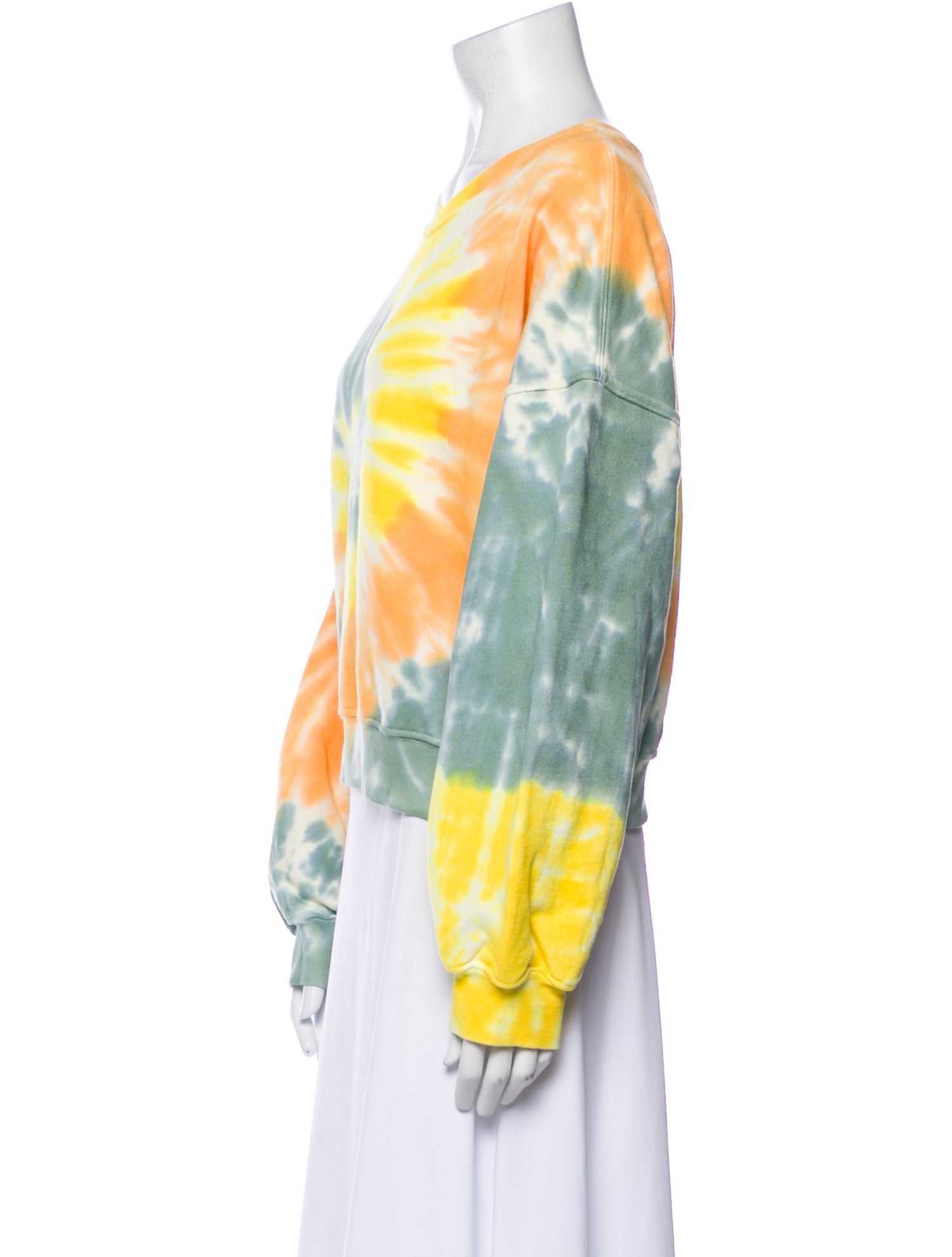 AGOLDE Tie-Dye Print Scoop Neck Sweatshirt