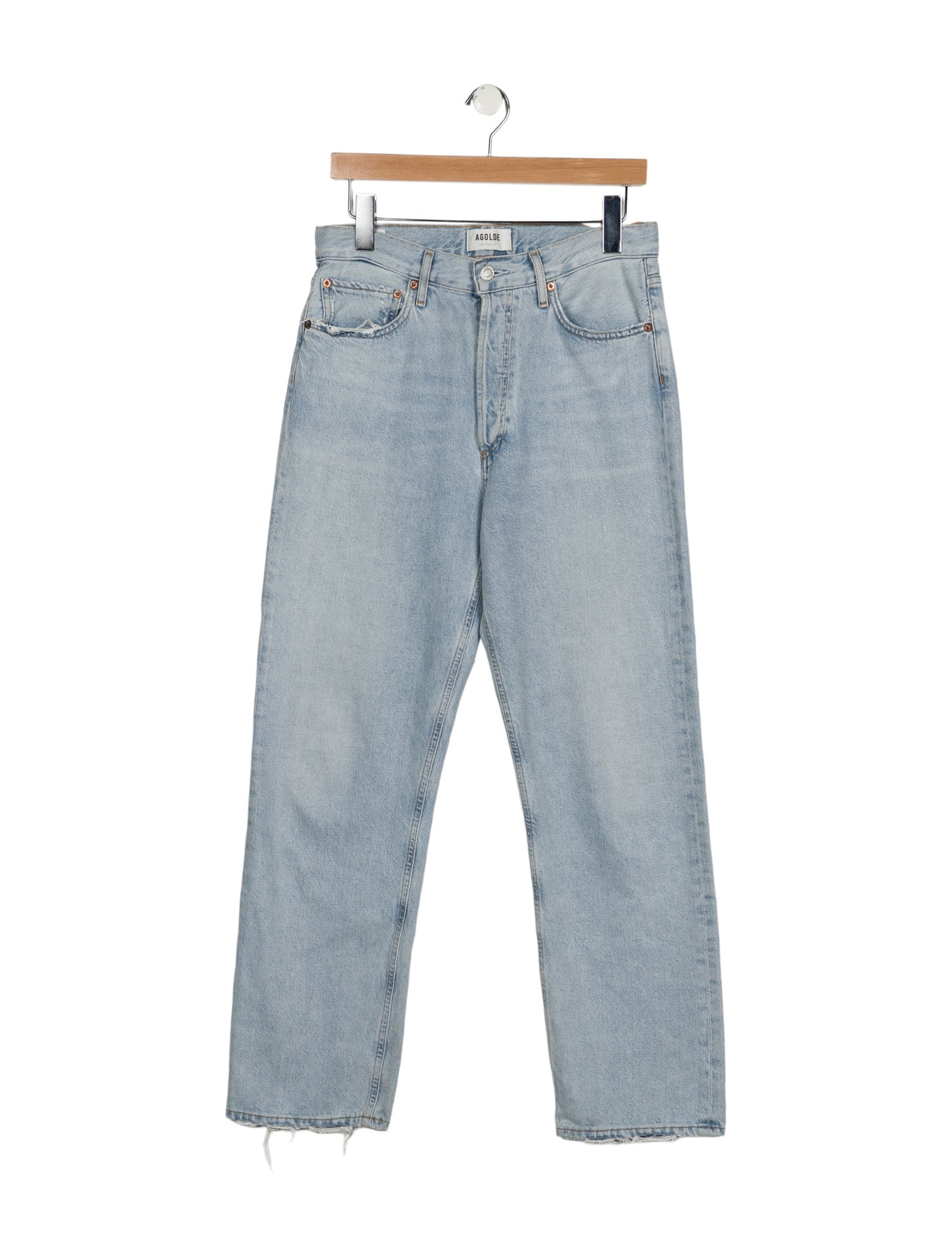 AGOLDE High-Rise Straight Leg Jeans