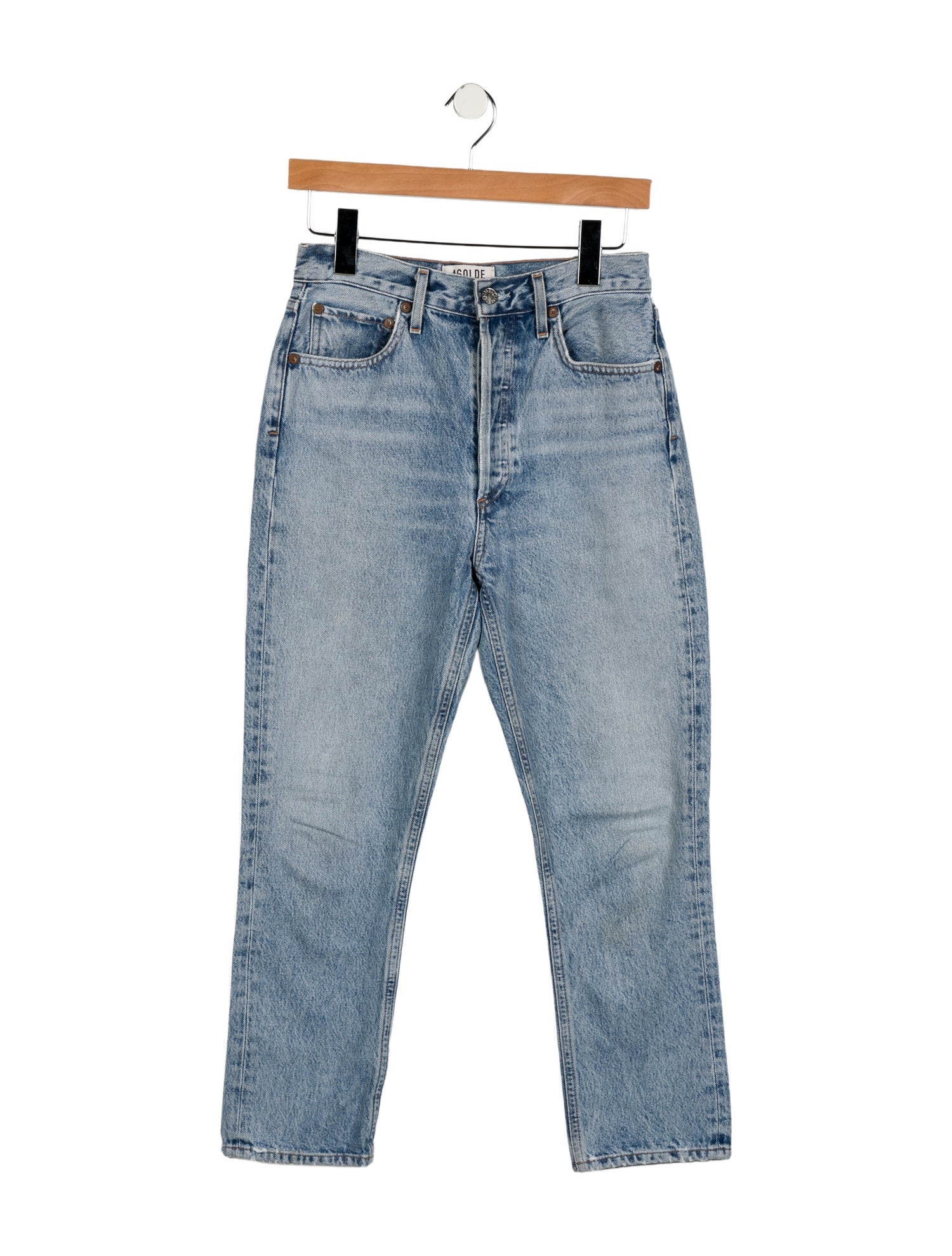AGOLDE High-Rise Straight Leg Jeans
