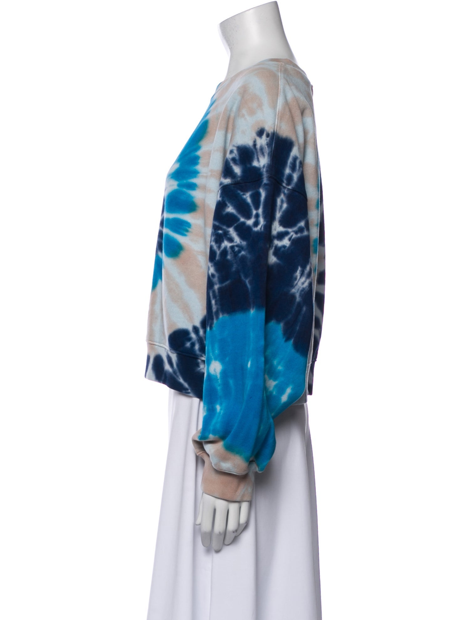 AGOLDE Tie-Dye Print Crew Neck Sweatshirt