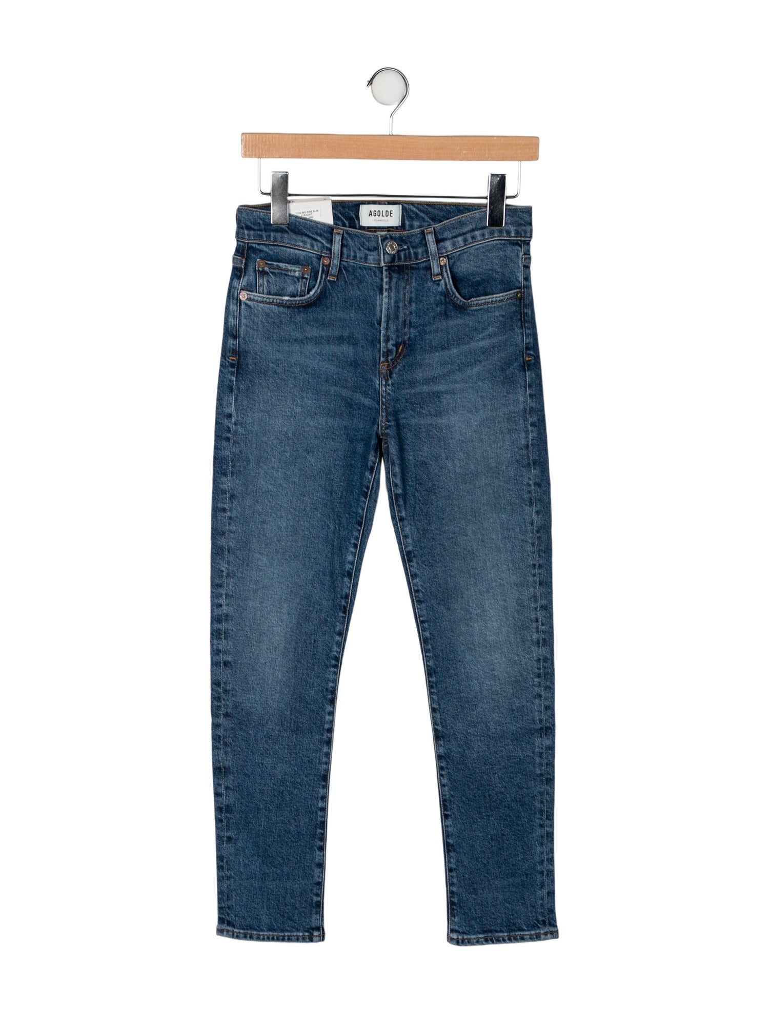 AGOLDE Mid-Rise Skinny Leg Jeans