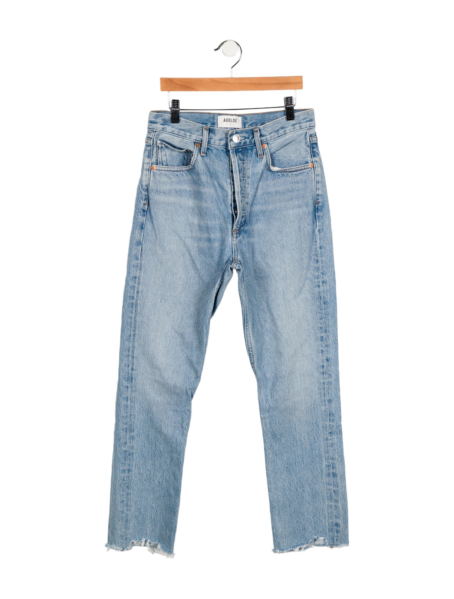 AGOLDE High-Rise Straight Leg Jeans