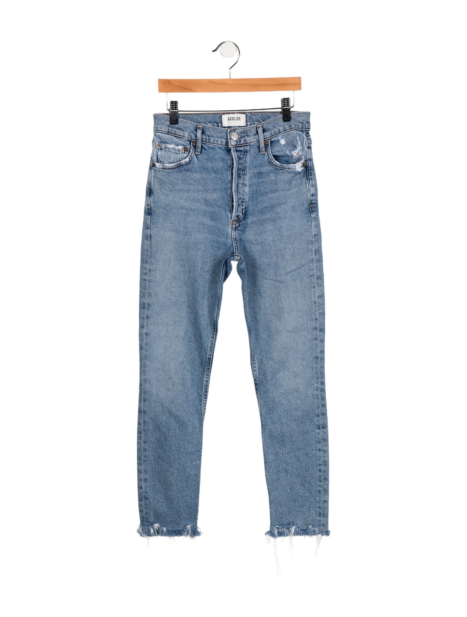 AGOLDE Mid-Rise Skinny Leg Jeans