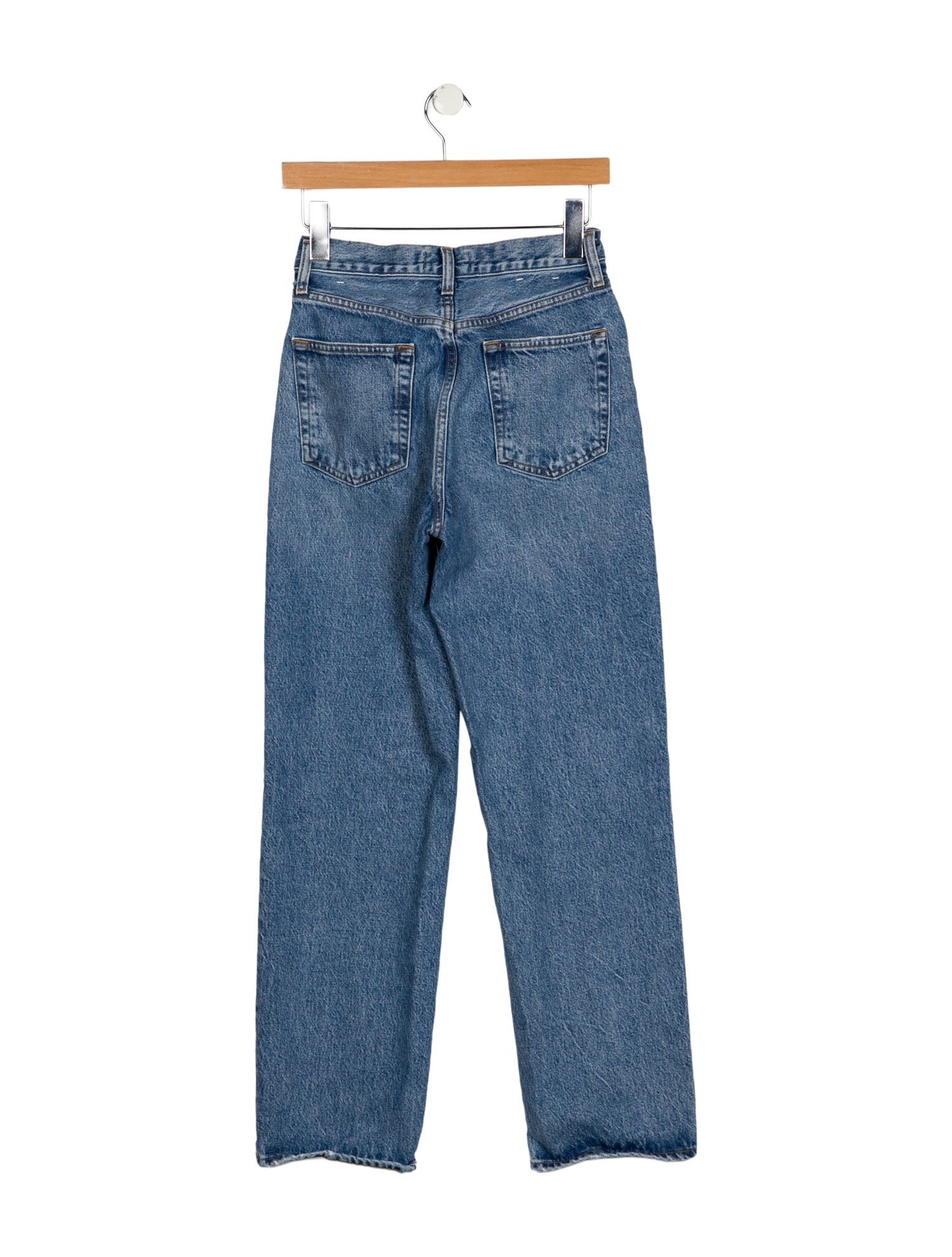 AGOLDE Mid-Rise Straight Leg Jeans