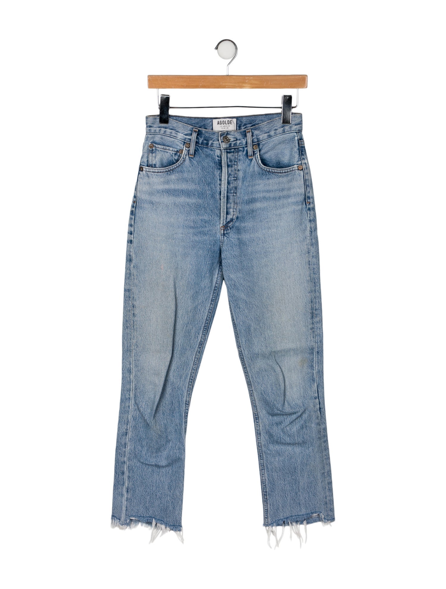AGOLDE Mid-Rise Straight Leg Jeans
