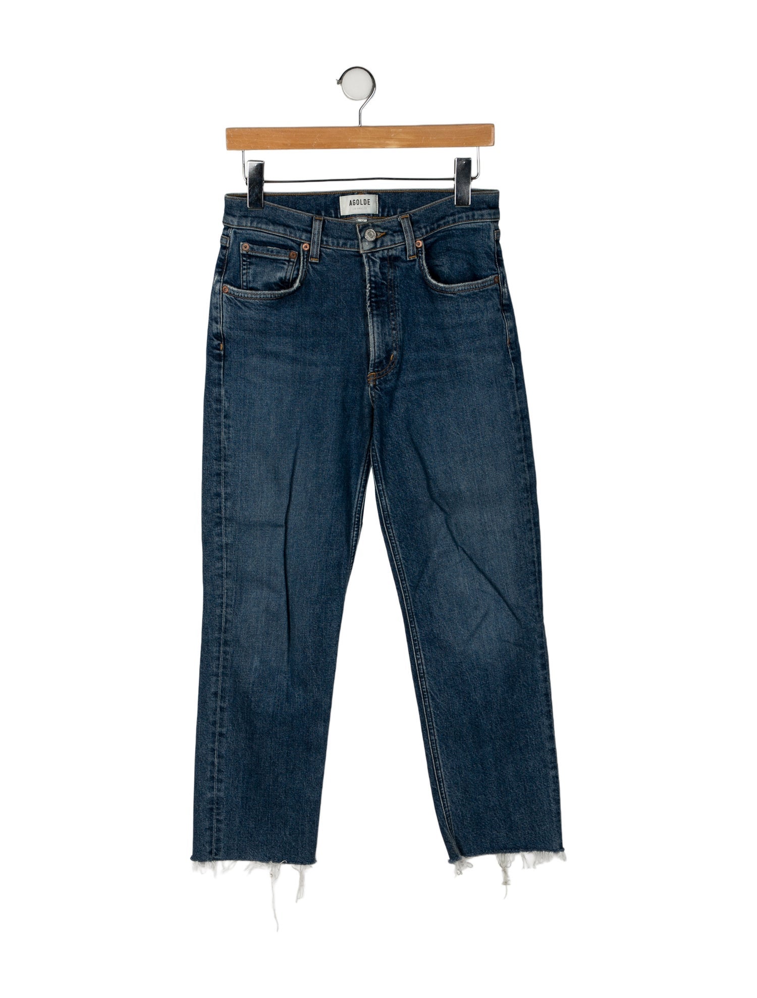 AGOLDE Mid-Rise Straight Leg Jeans