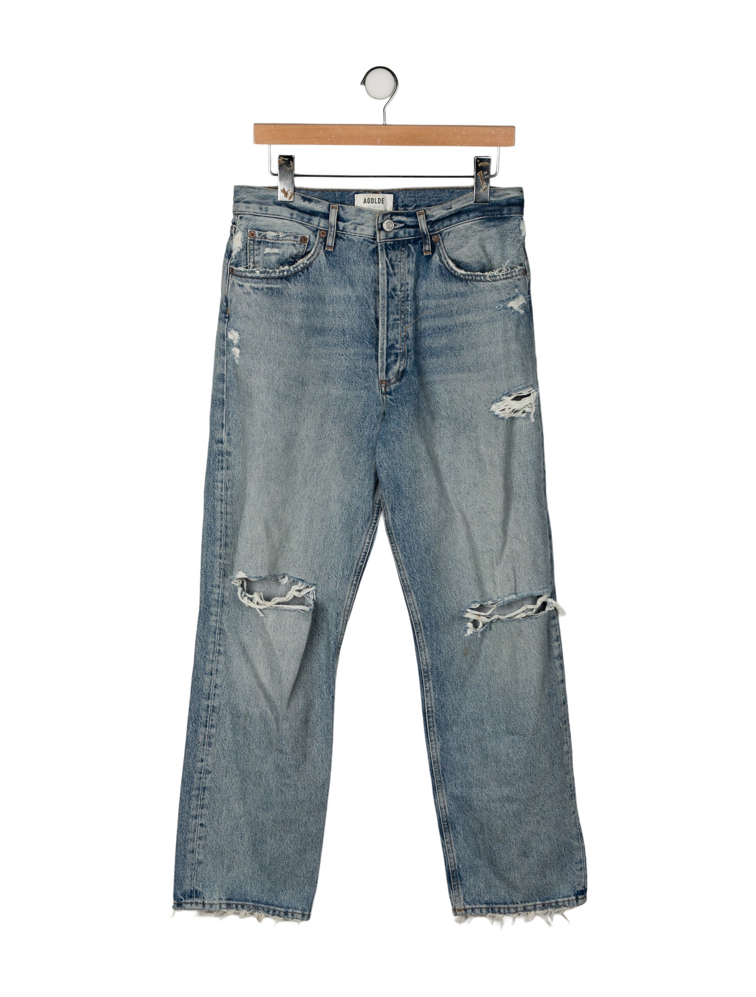 AGOLDE High-Rise Straight Leg Jeans