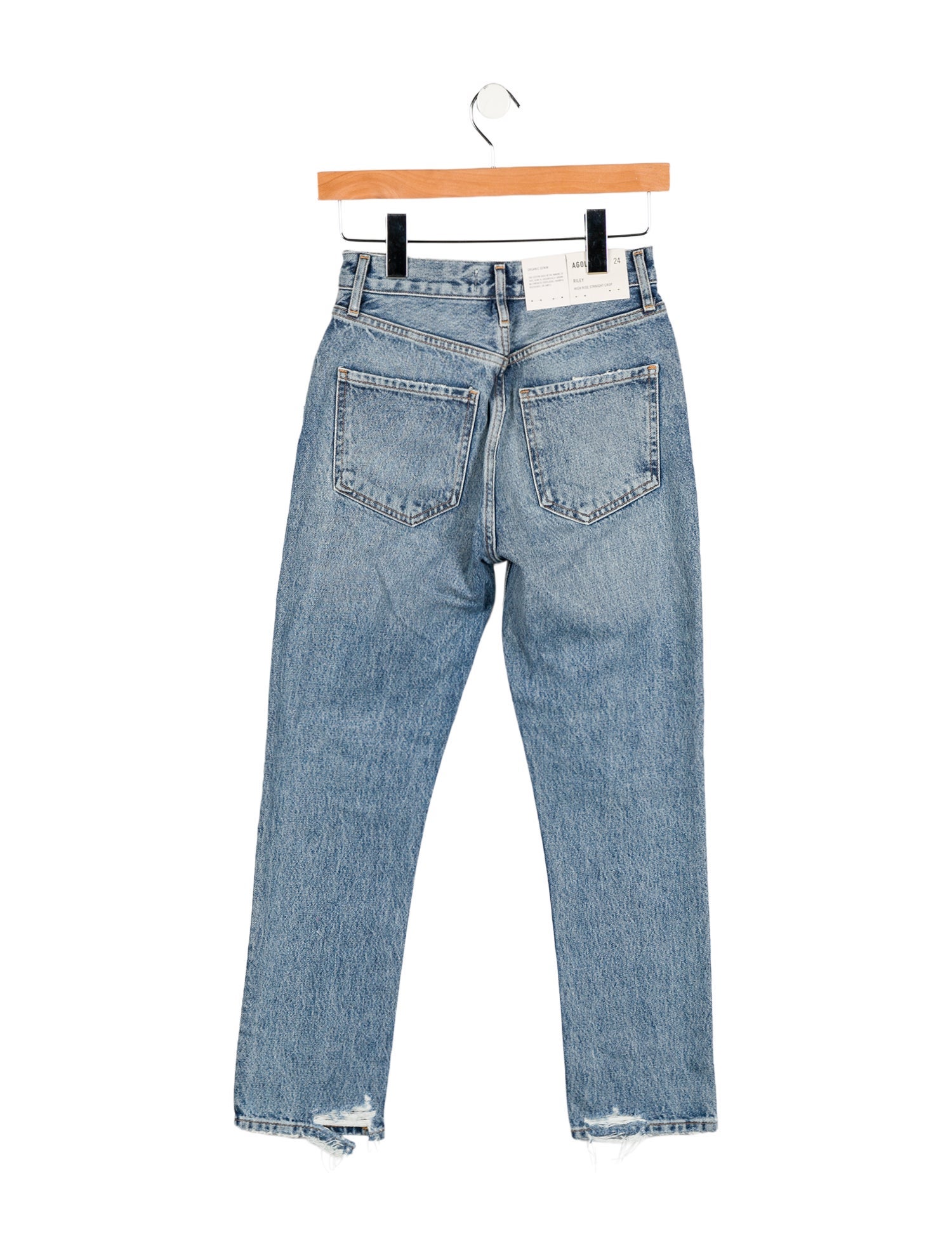 AGOLDE Mid-Rise Straight Leg Jeans