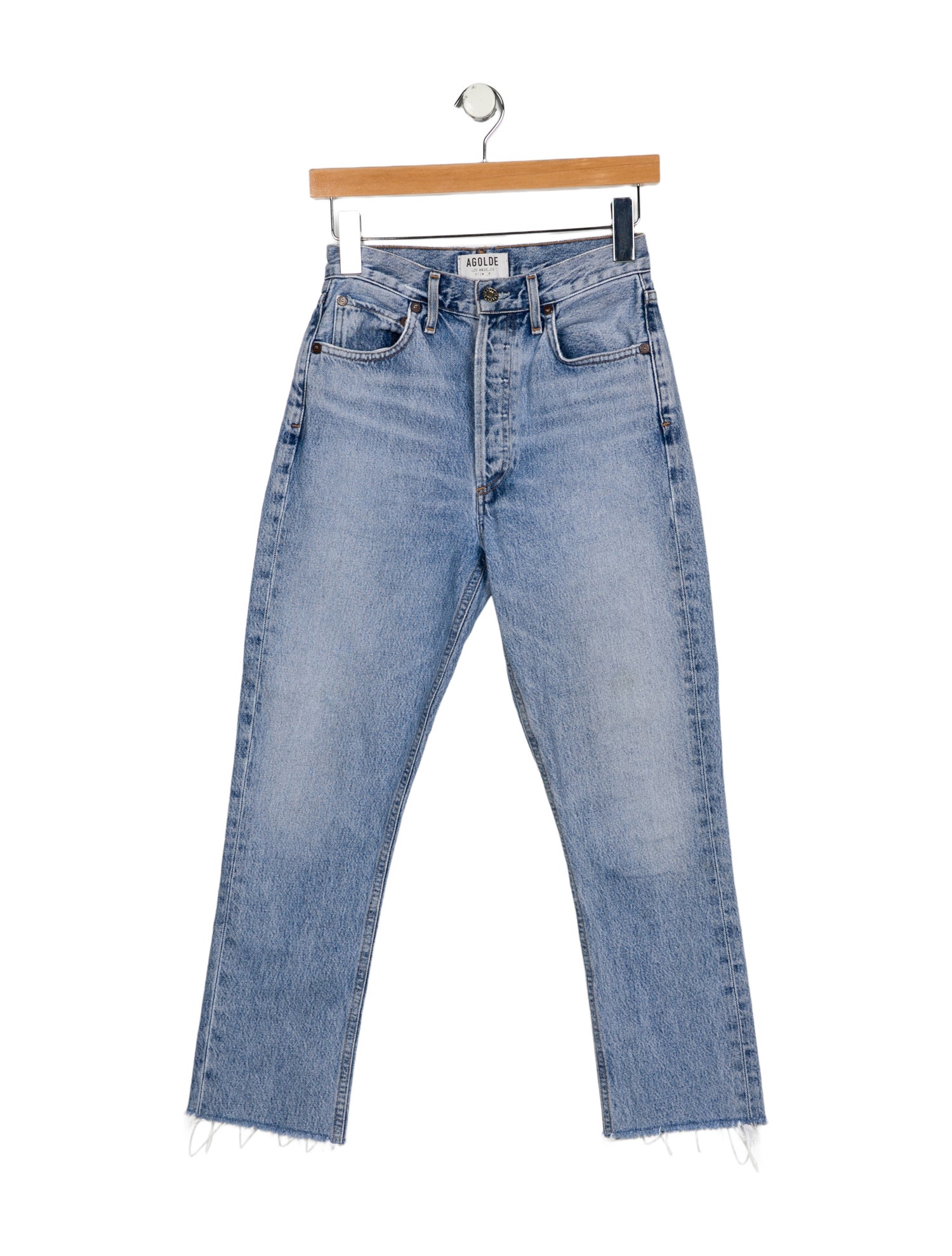 AGOLDE Mid-Rise Straight Leg Jeans