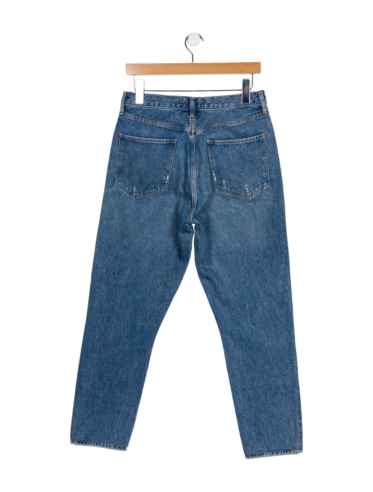 AGOLDE Mid-Rise Straight Leg Jeans