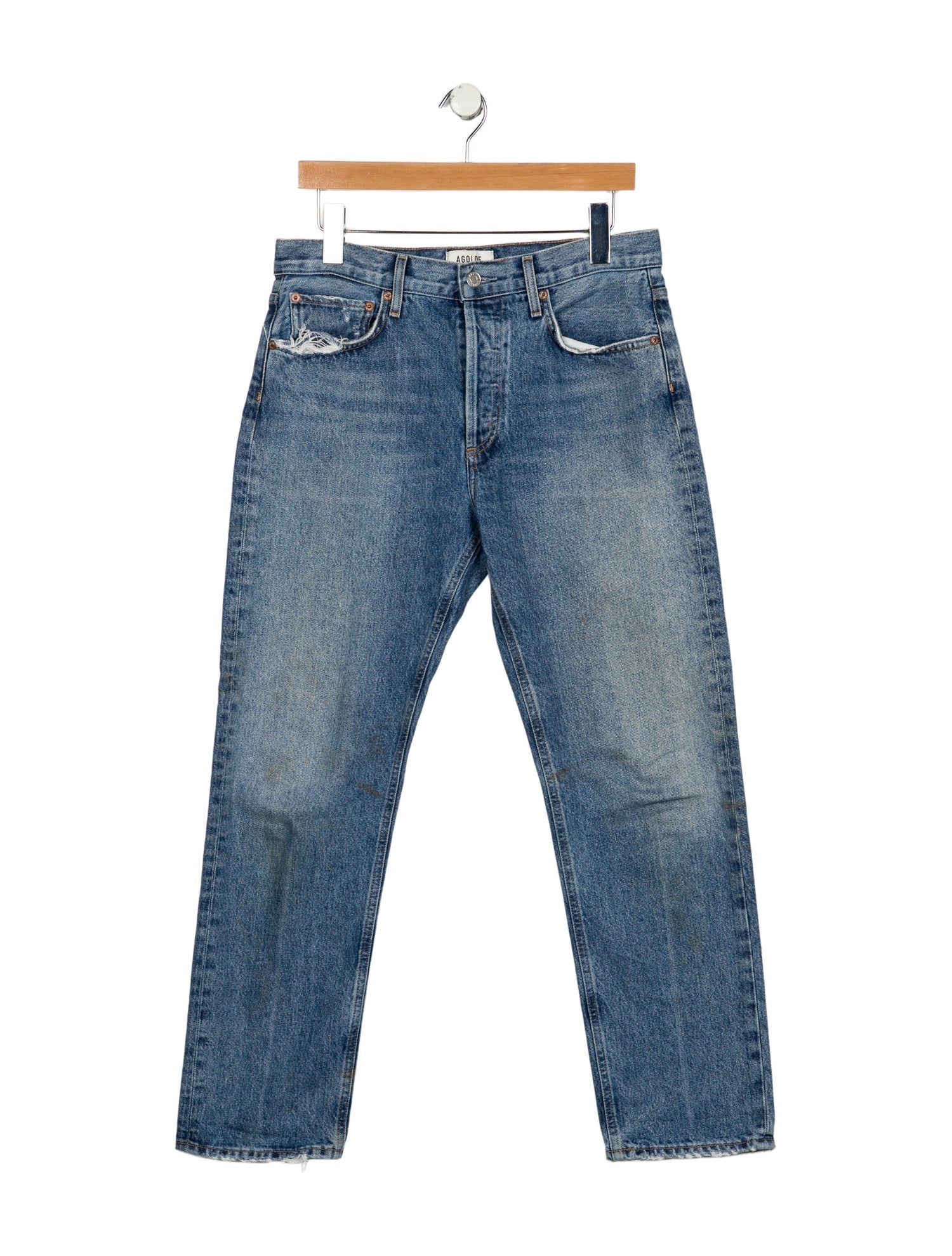 AGOLDE High-Rise Straight Leg Jeans
