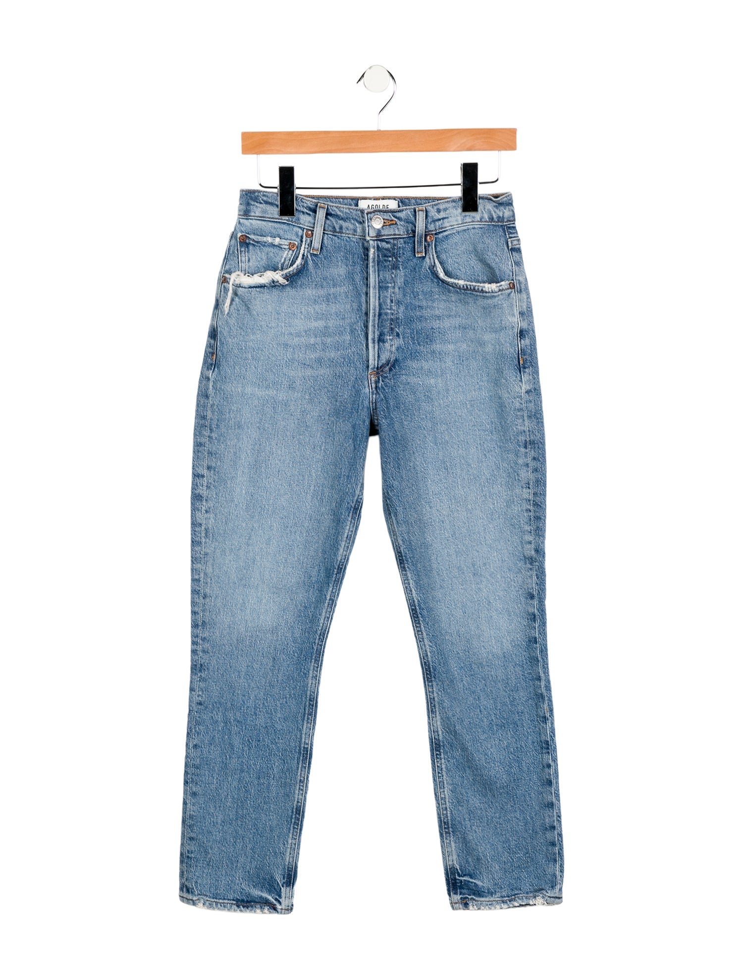 AGOLDE High-Rise Straight Leg Jeans