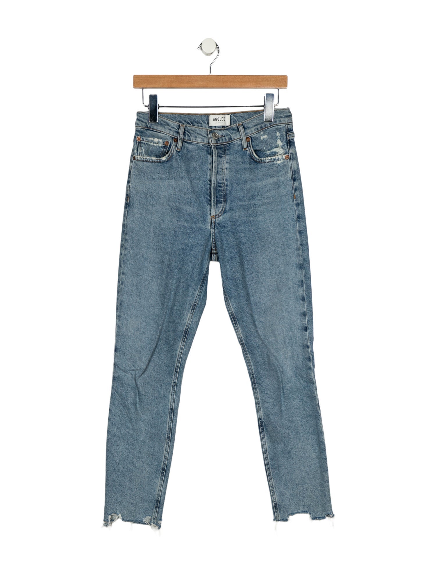 AGOLDE Mid-Rise Skinny Leg Jeans