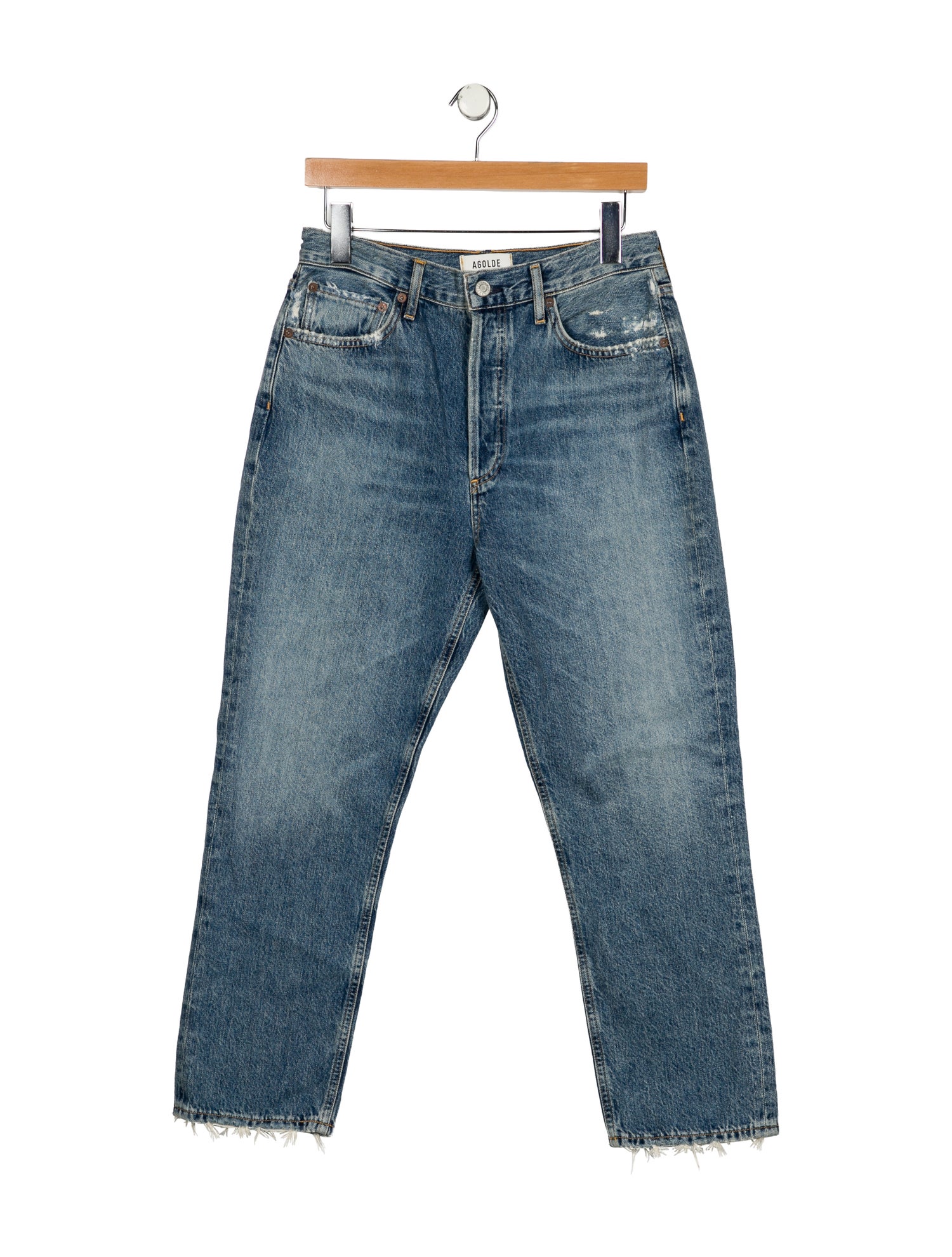 AGOLDE High-Rise Straight Leg Jeans