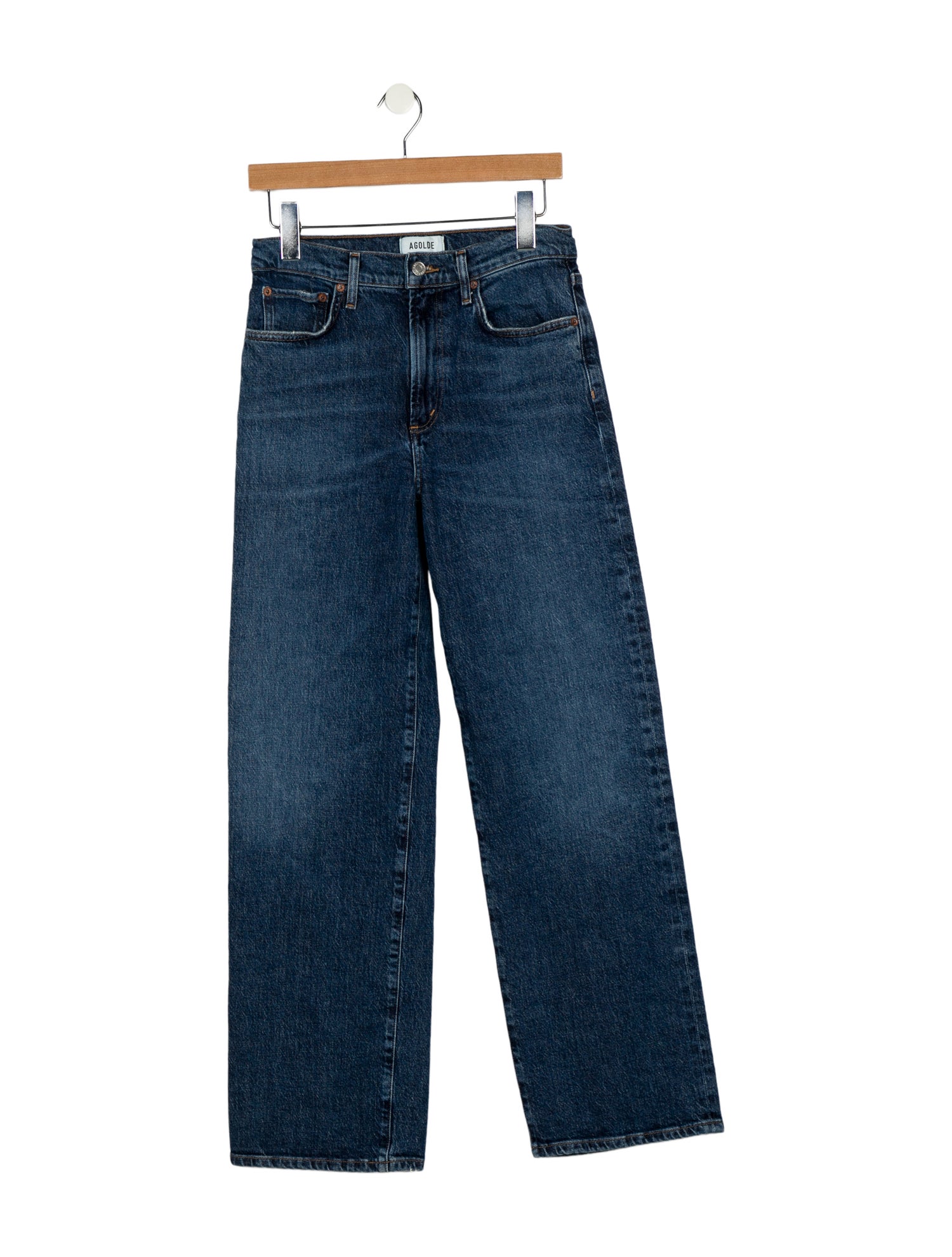 AGOLDE Mid-Rise Wide Leg Jeans