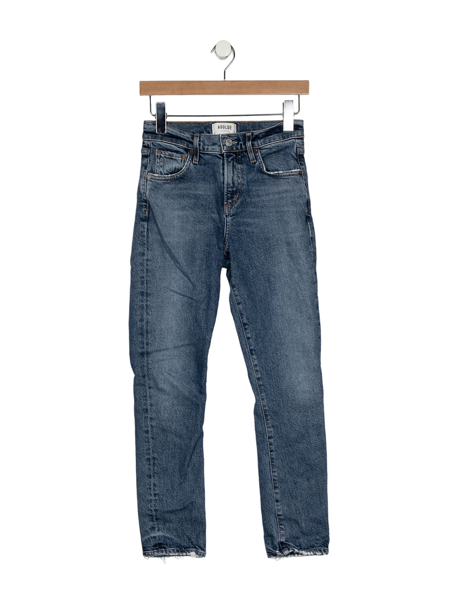 AGOLDE Mid-Rise Skinny Leg Jeans
