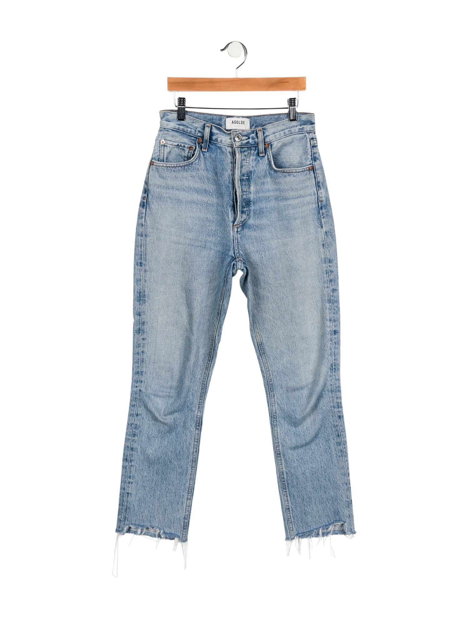 AGOLDE High-Rise Straight Leg Jeans