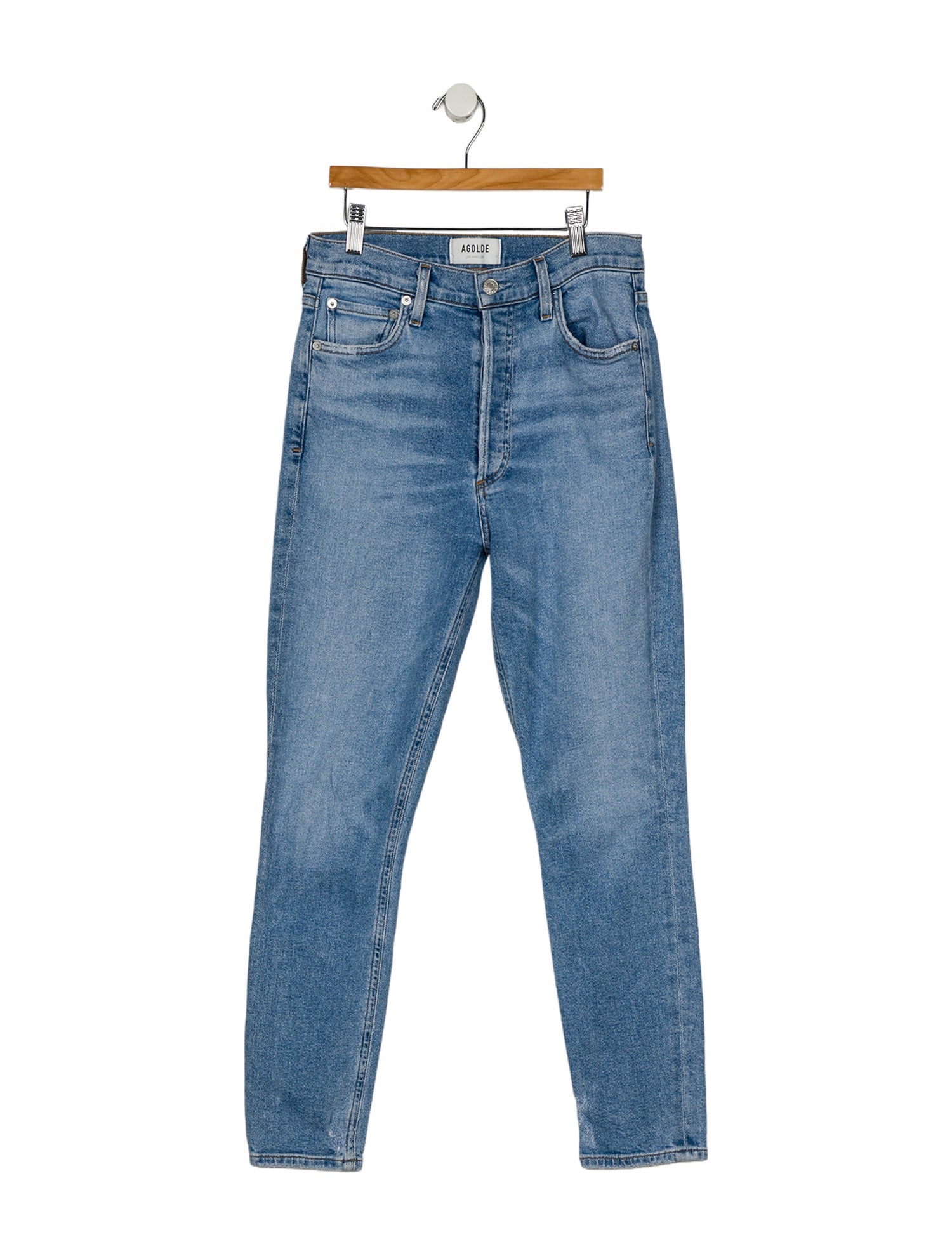 AGOLDE High-Rise Straight Leg Jeans
