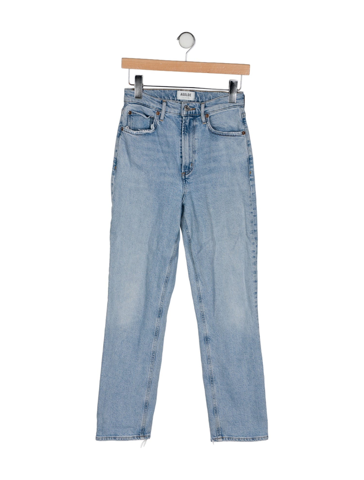 AGOLDE High-Rise Straight Leg Jeans