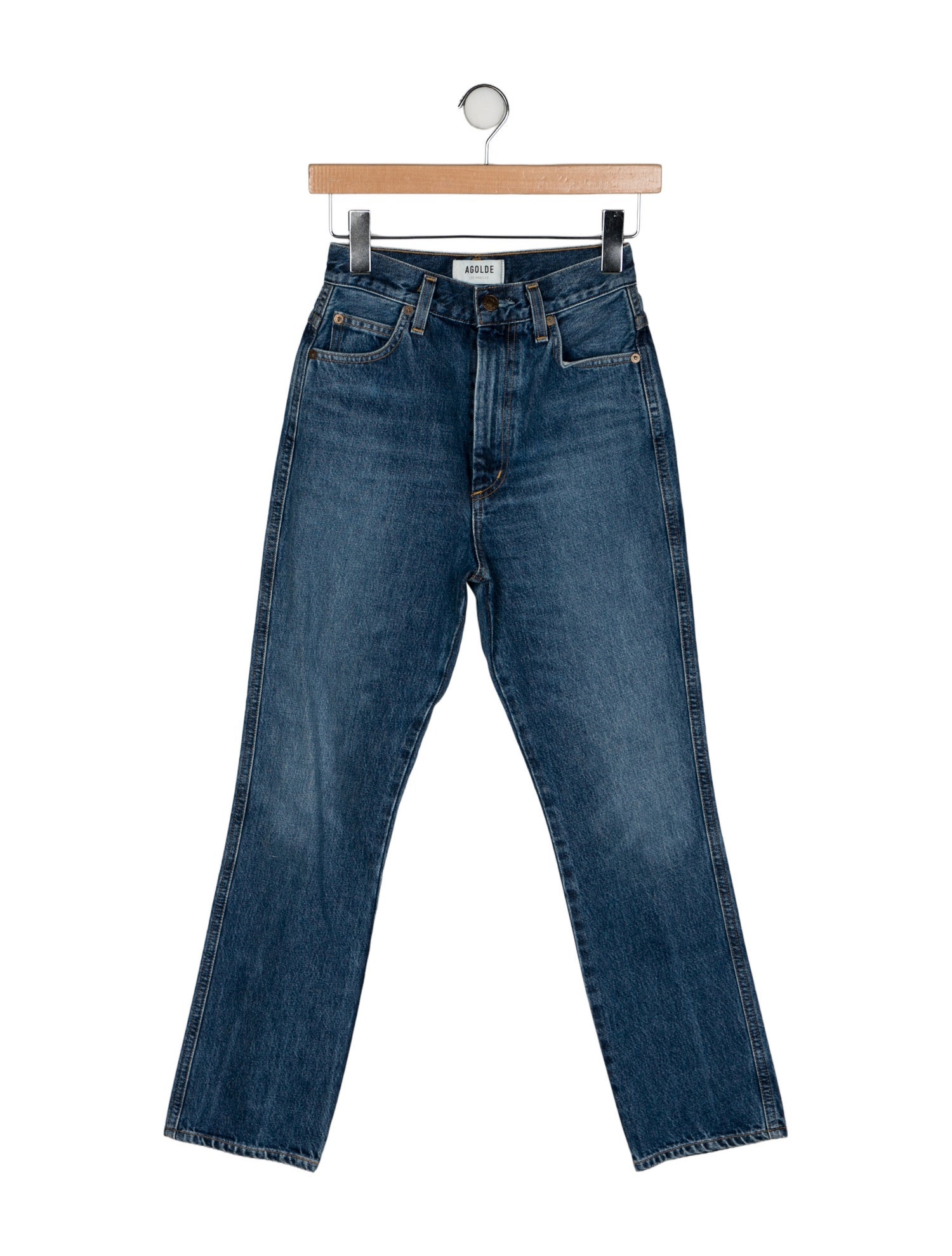 AGOLDE High-Rise Straight Leg Jeans