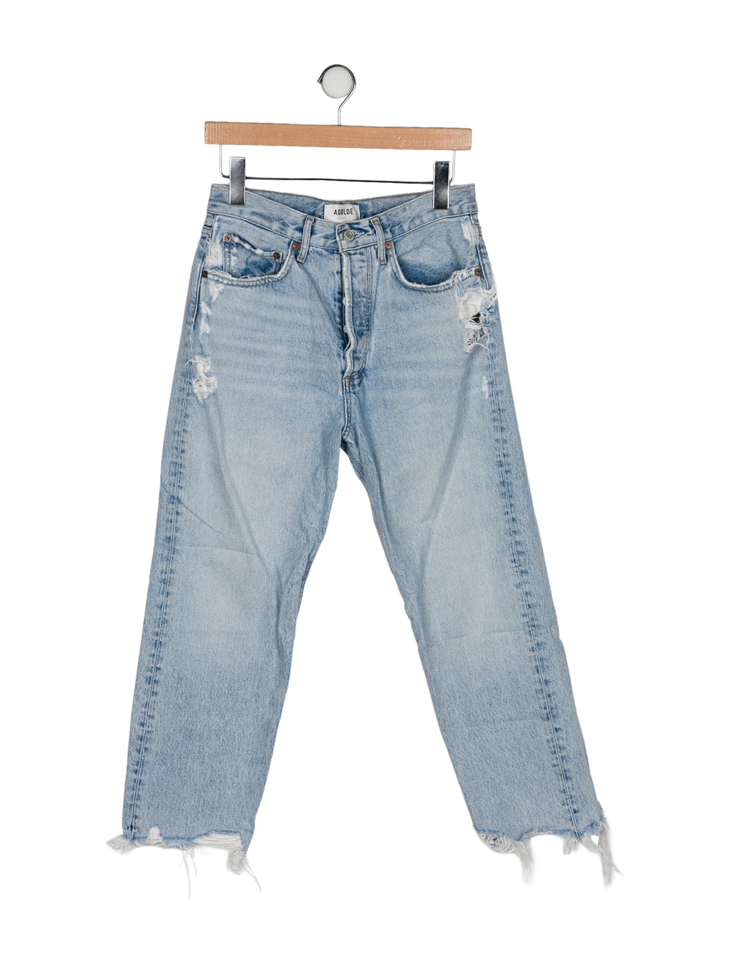 AGOLDE High-Rise Straight Leg Jeans