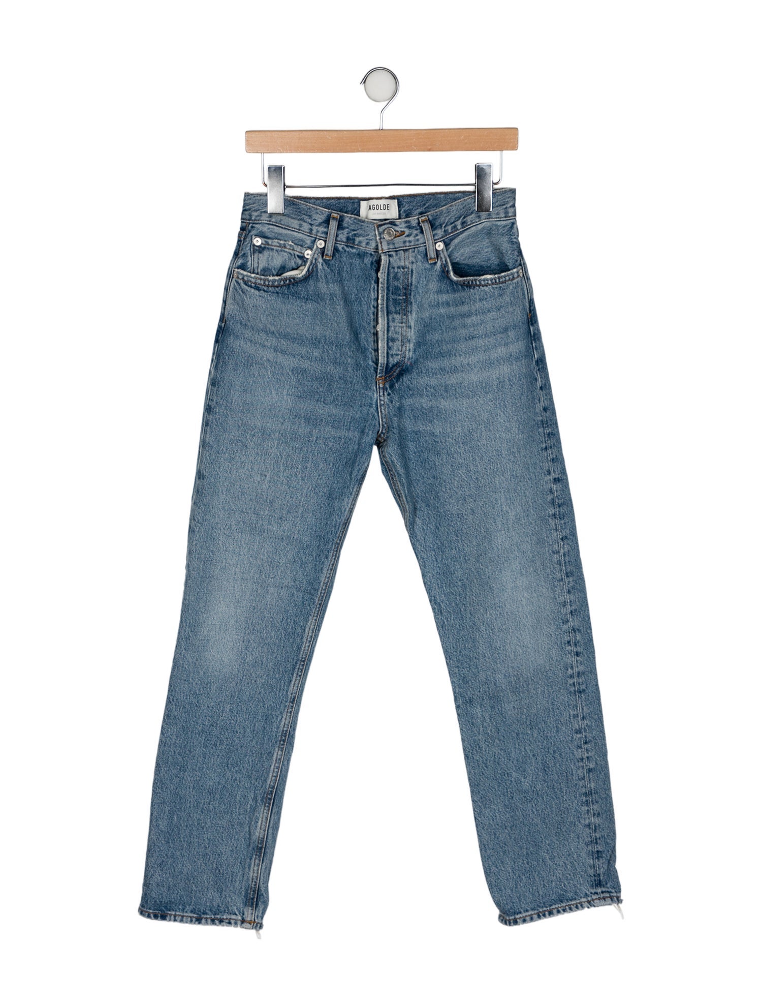 AGOLDE High-Rise Straight Leg Jeans