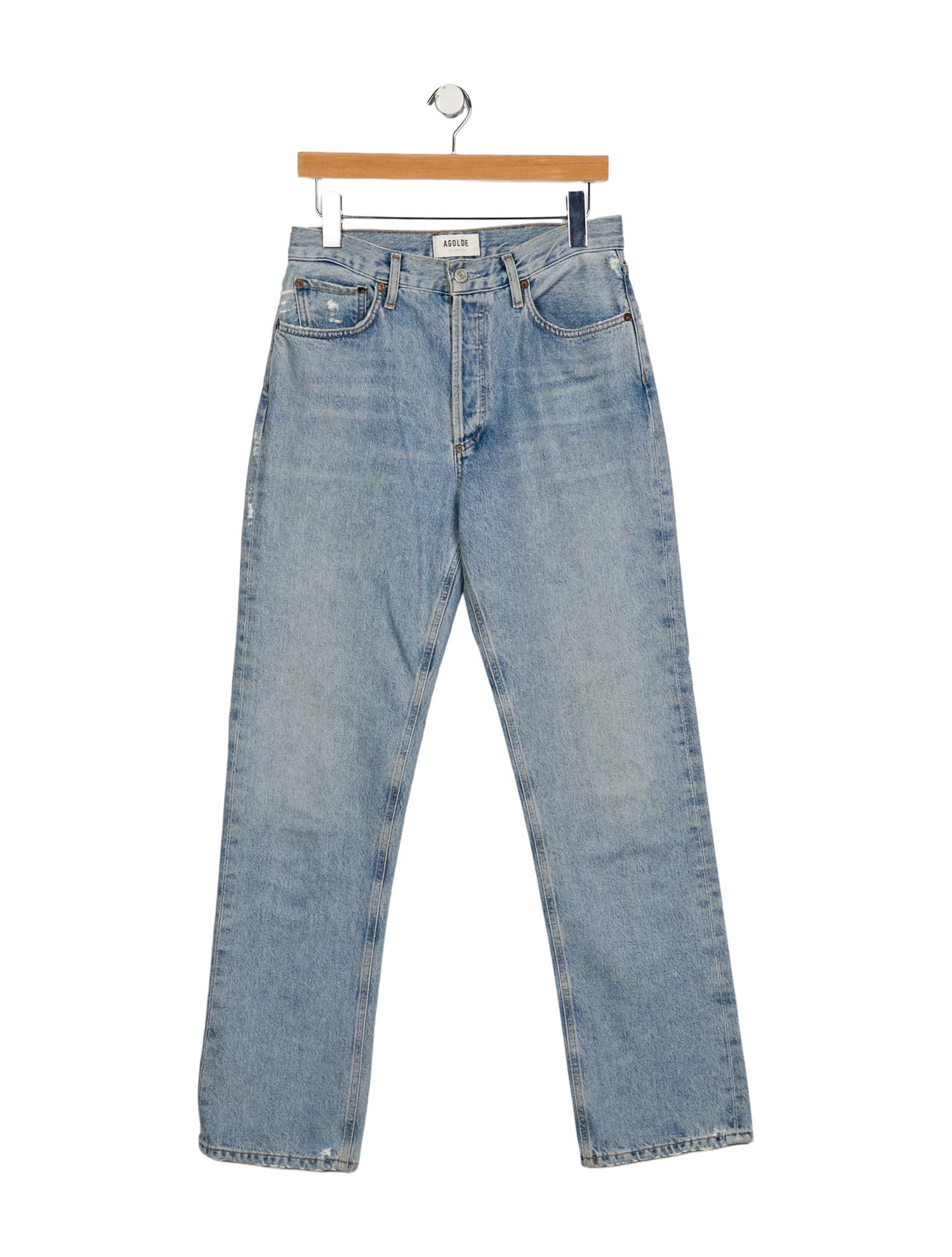 AGOLDE High-Rise Straight Leg Jeans