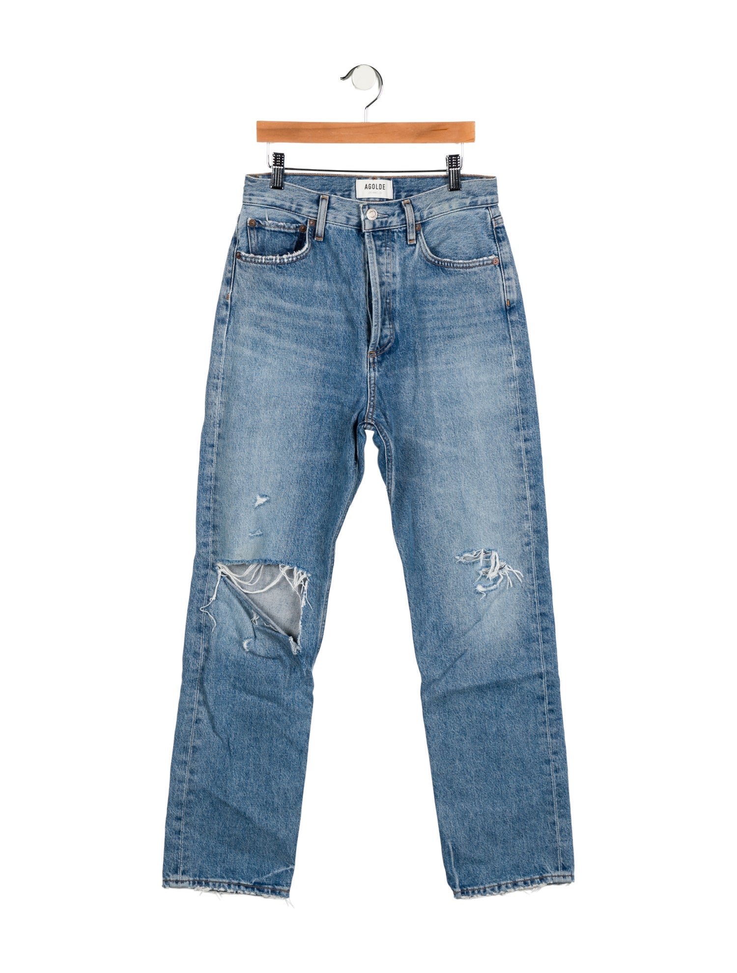 AGOLDE High-Rise Straight Leg Jeans
