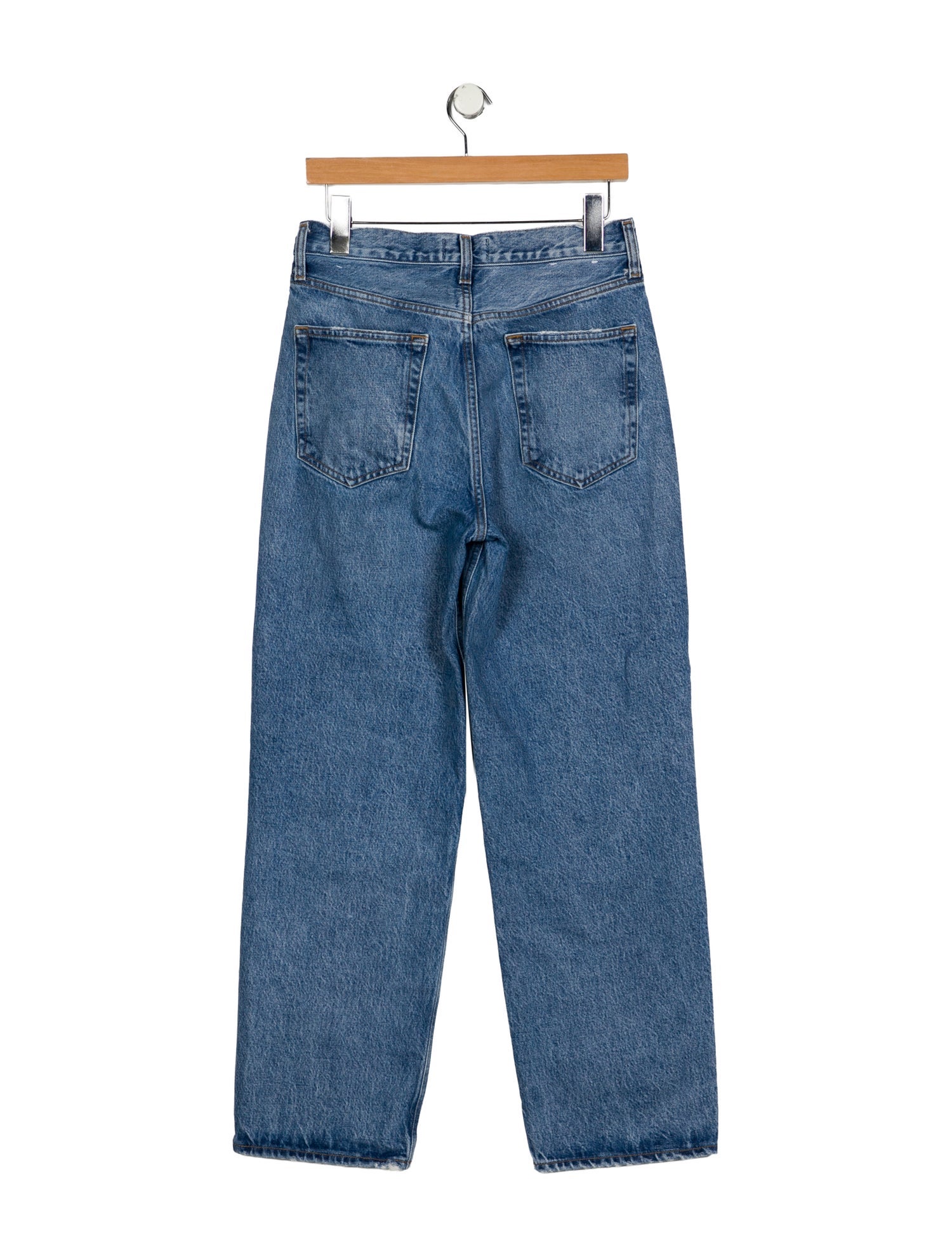 AGOLDE Mid-Rise Straight Leg Jeans