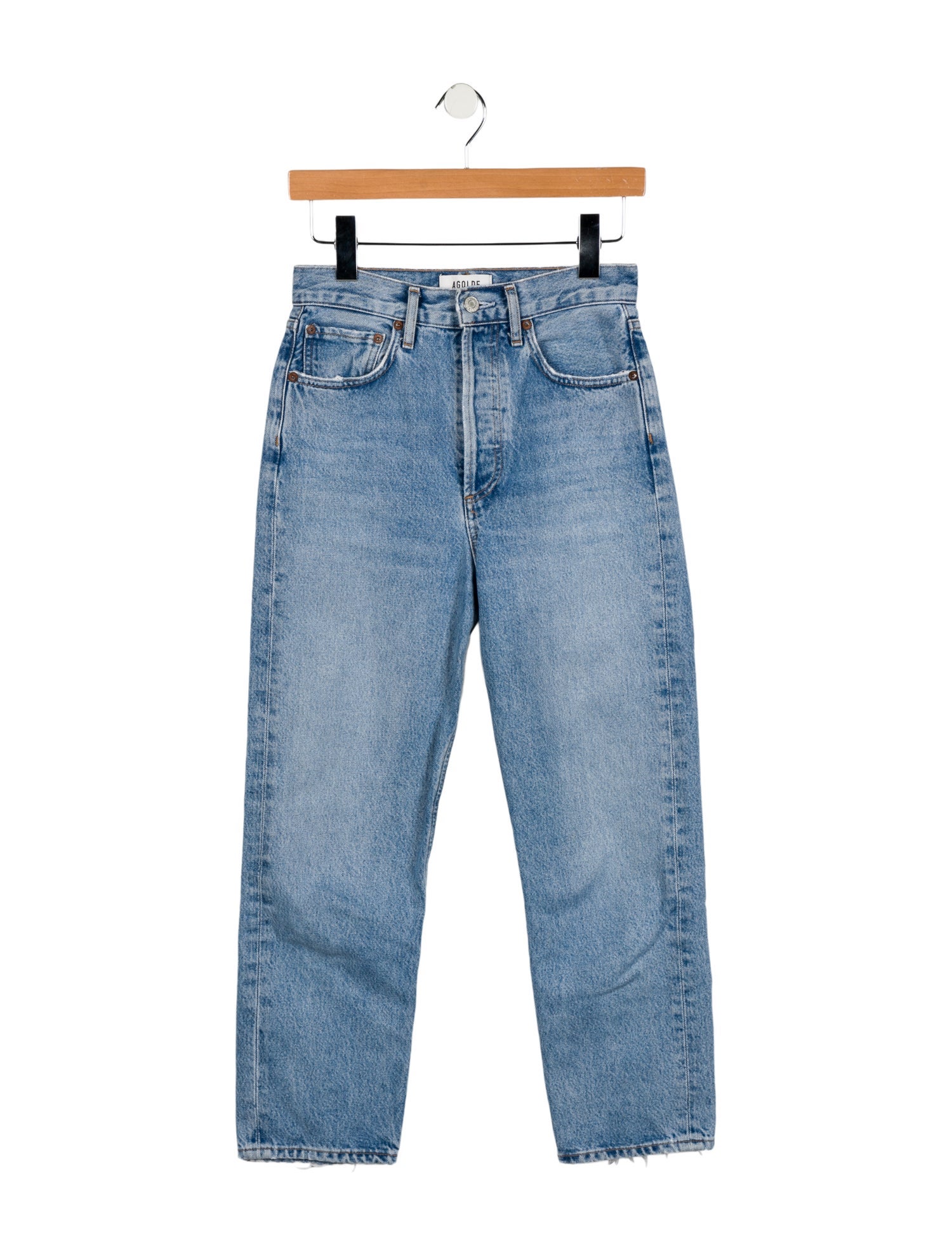 AGOLDE High-Rise Straight Leg Jeans