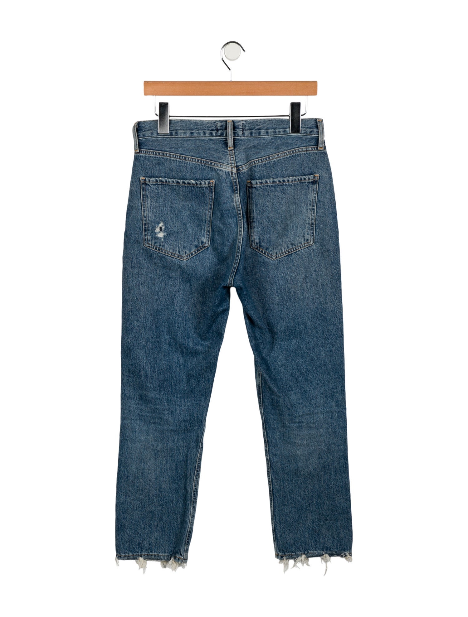 AGOLDE Mid-Rise Straight Leg Jeans