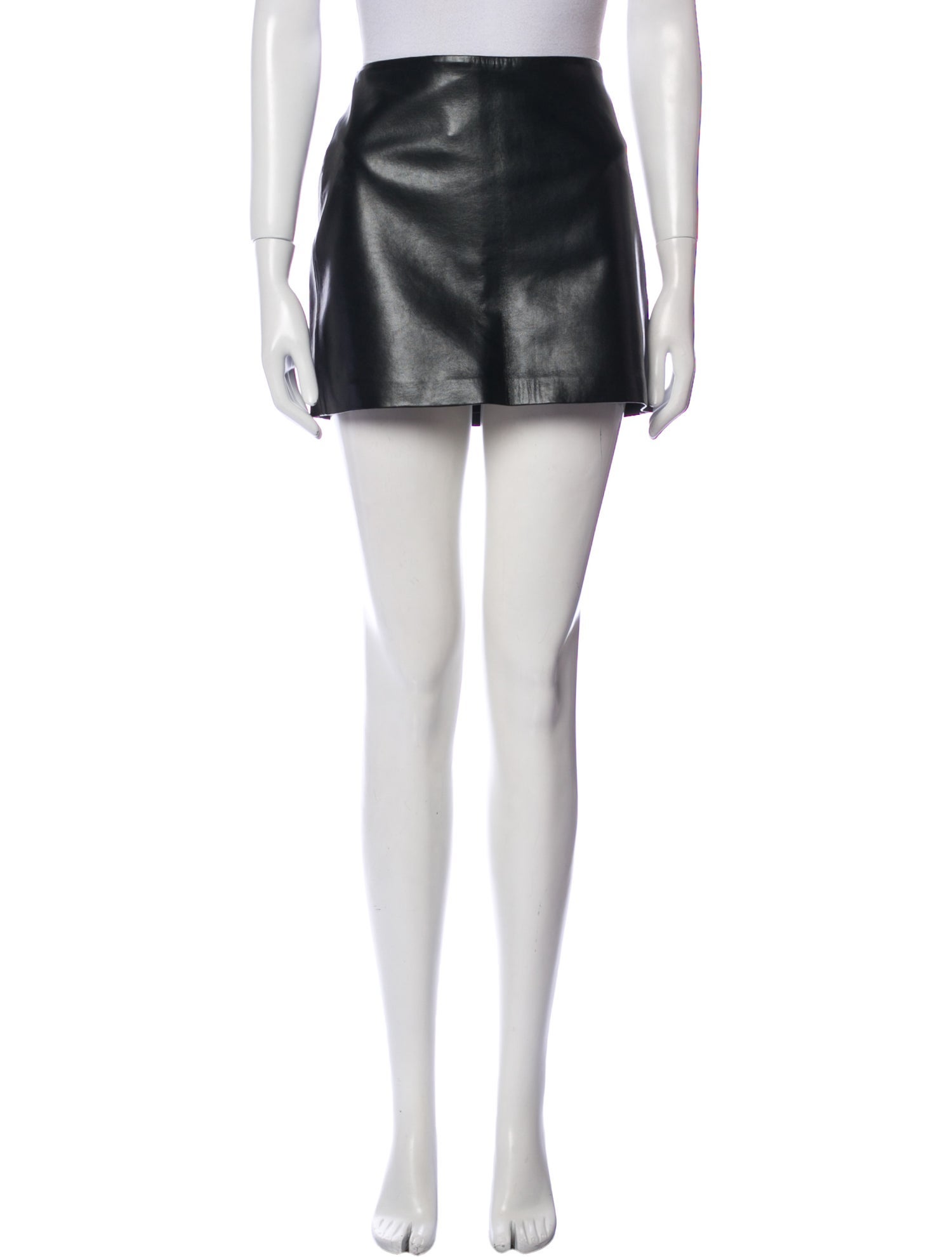 AGOLDE Leather Mini Skirt