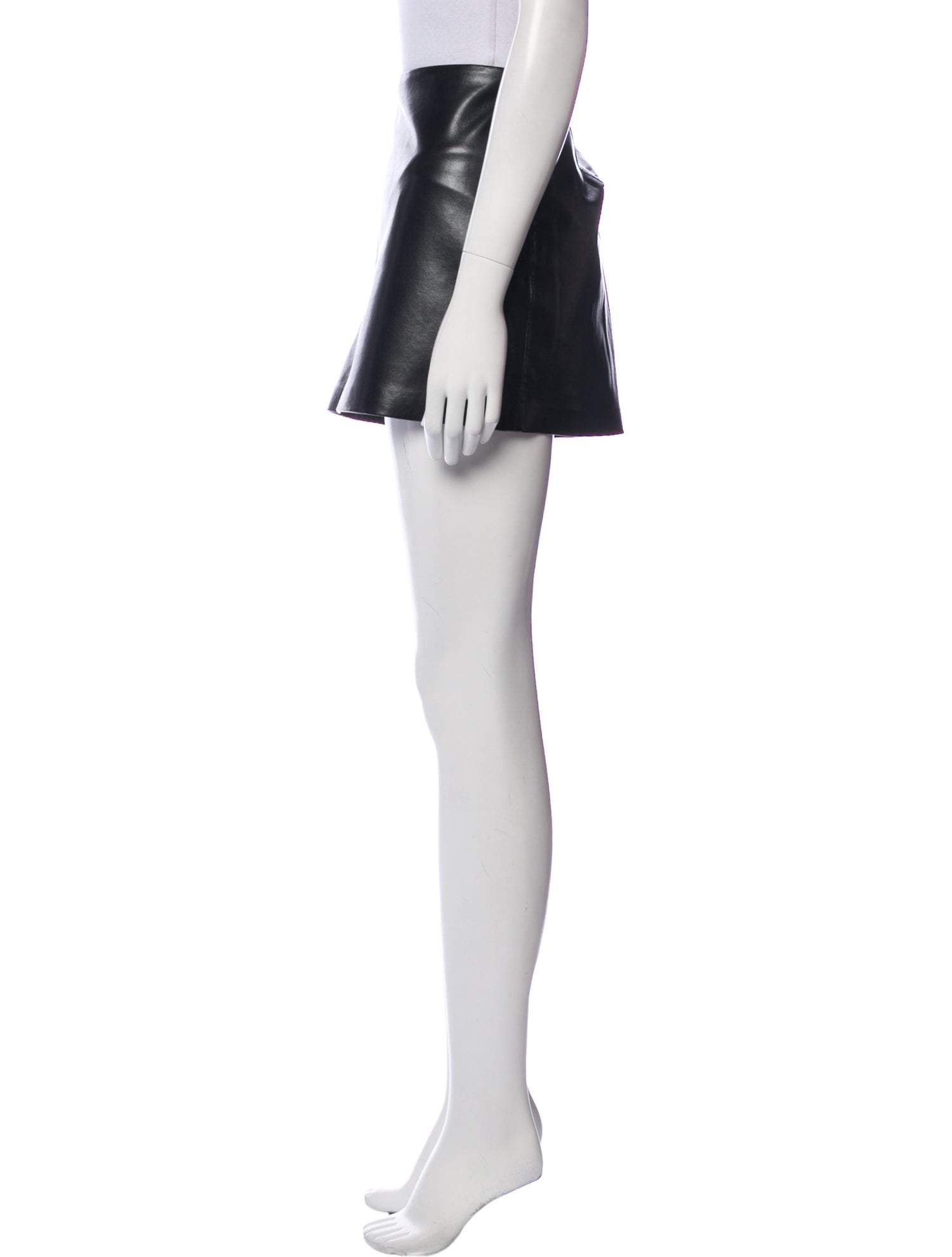 AGOLDE Leather Mini Skirt