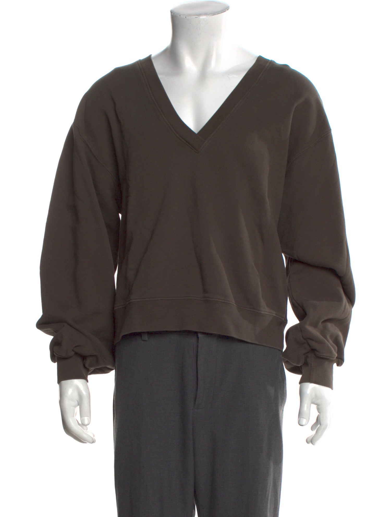 AGOLDE V-Neck Long Sleeve Pullover