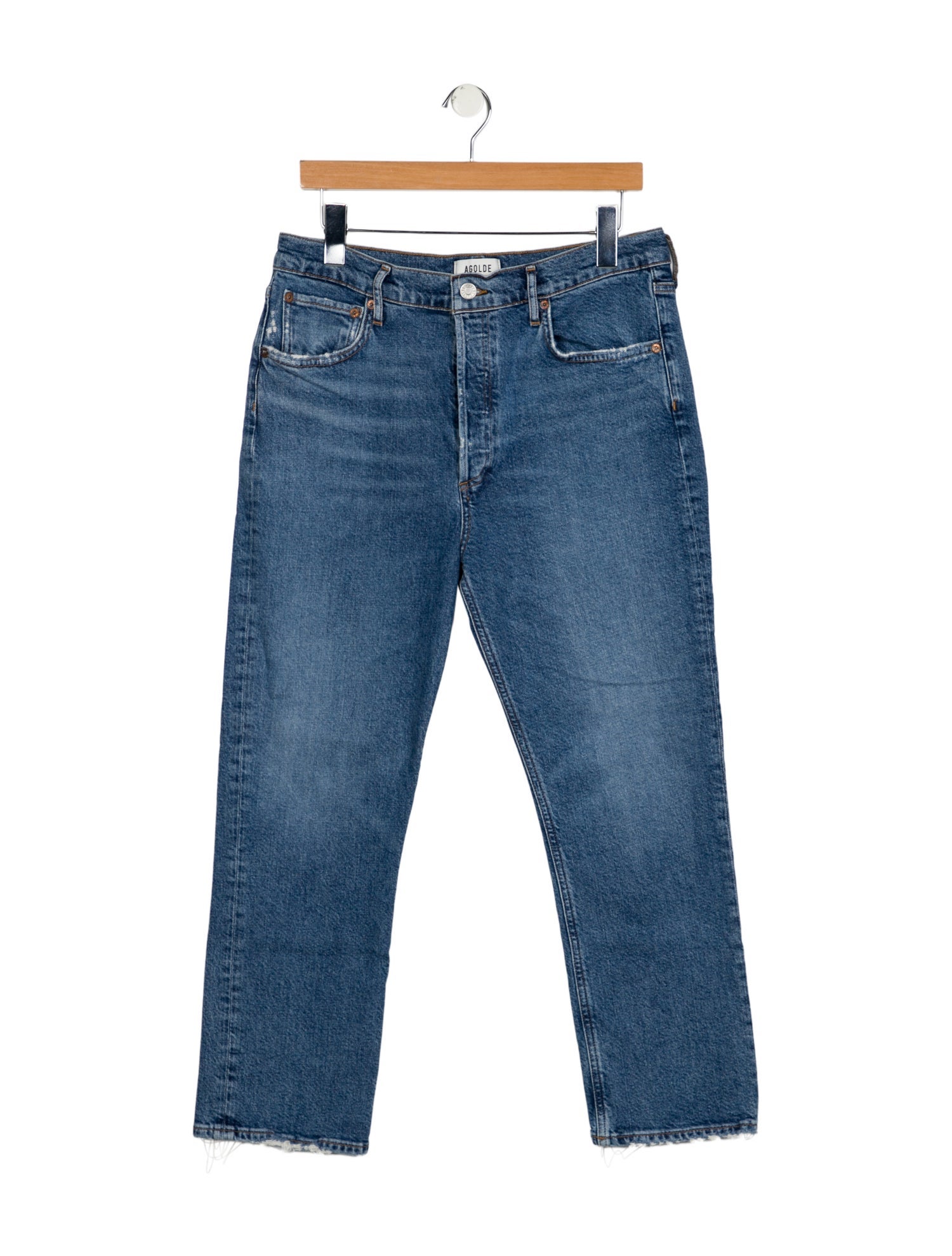 AGOLDE High-Rise Straight Leg Jeans
