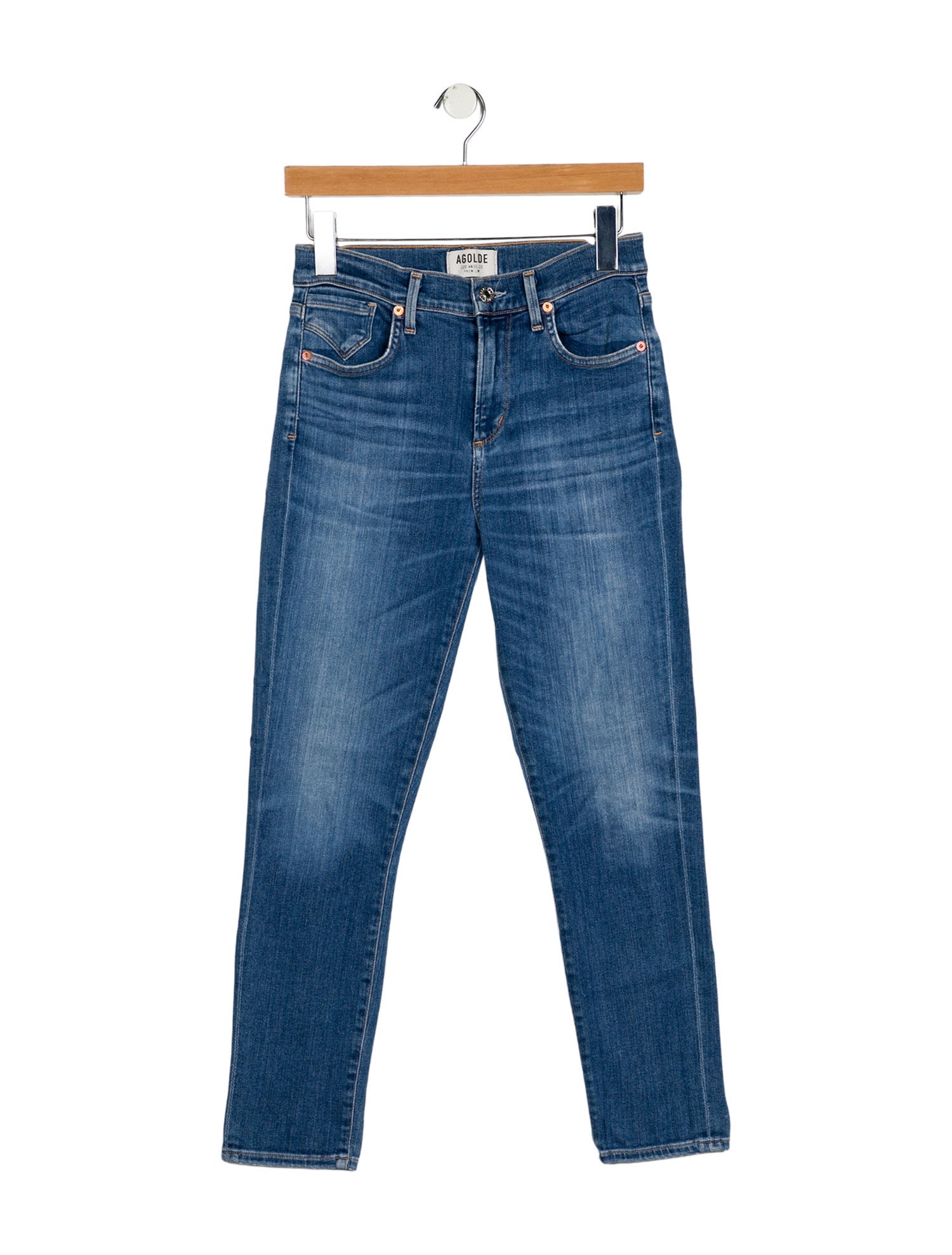 AGOLDE Mid-Rise Skinny Leg Jeans