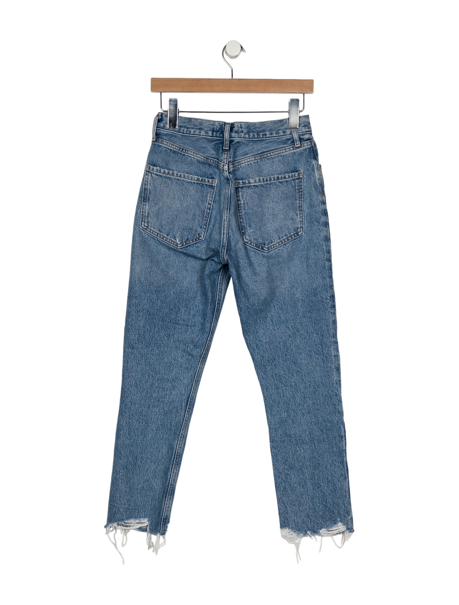 AGOLDE Mid-Rise Straight Leg Jeans