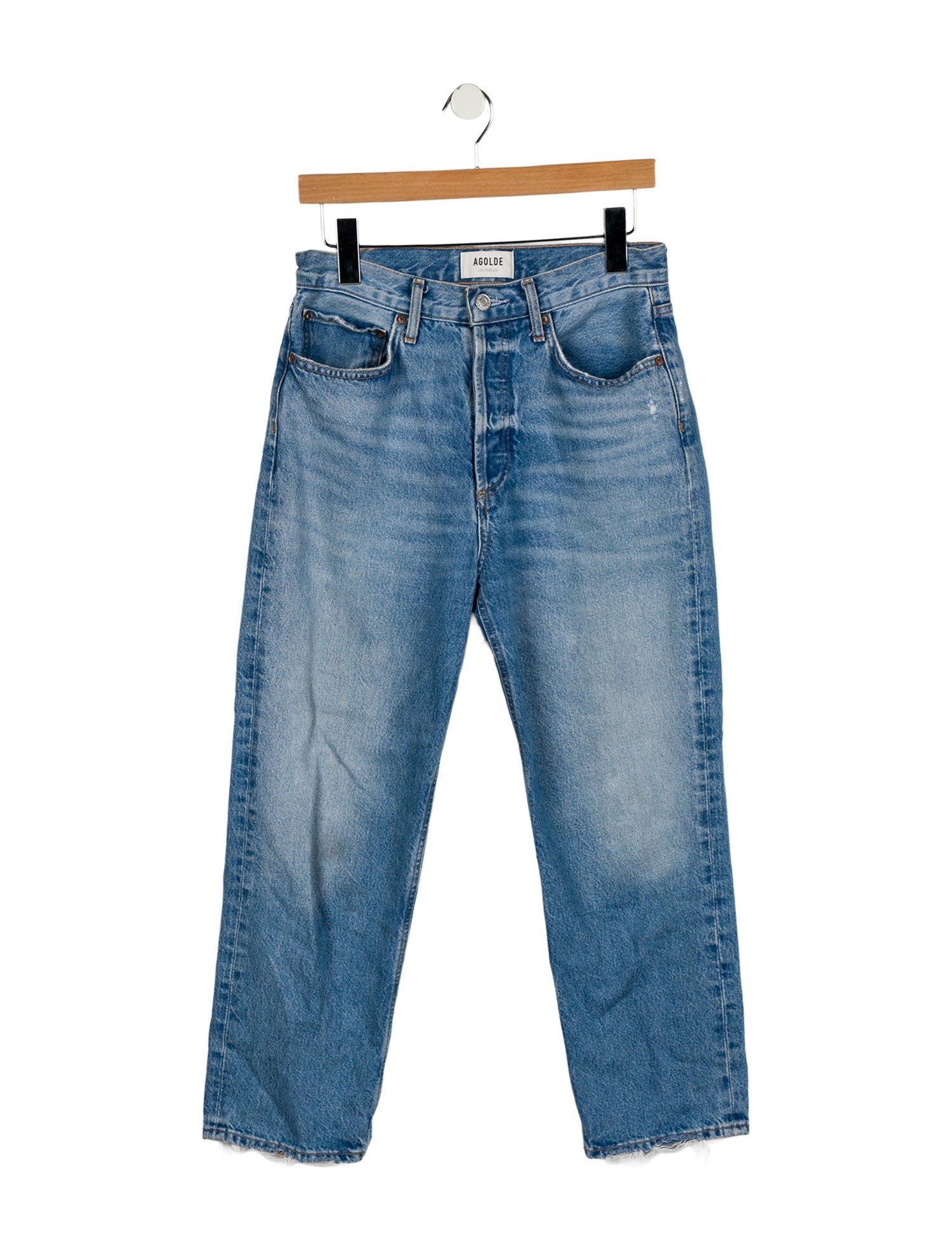 AGOLDE High-Rise Straight Leg Jeans